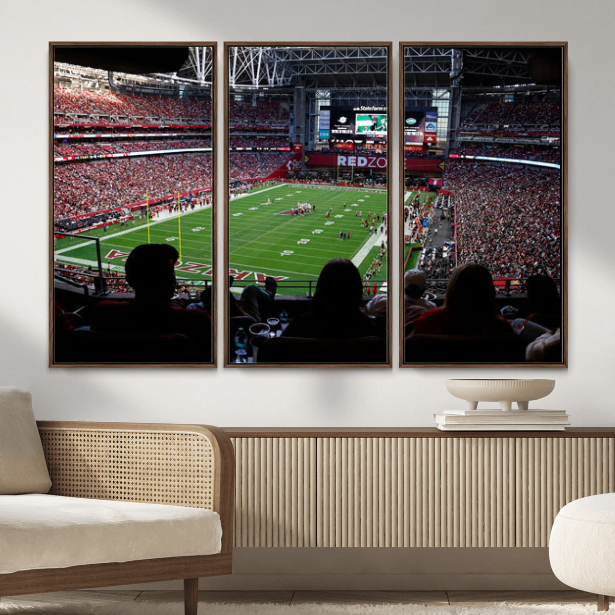 84196298-MGV-CV-36X24 - State Farm Stadium Canvas Wall Art, Arizona Cardinals Football Stadium Print, Glendale NFL Arena Photography Artwork