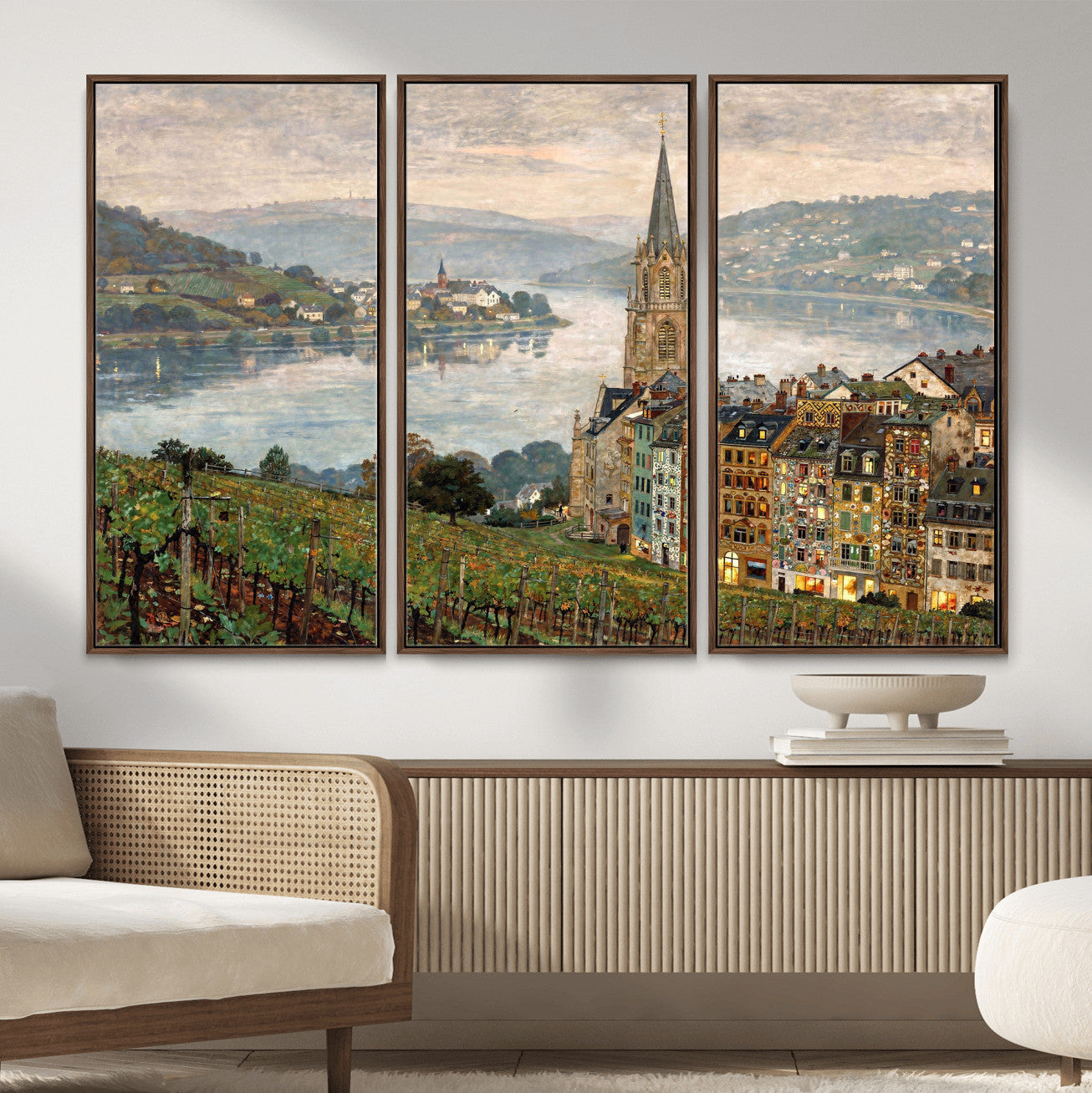 62626662-MGV-CV-36X24 - Mosel City Mosel River by Nicolai Astudin Wall Art Canvas Print