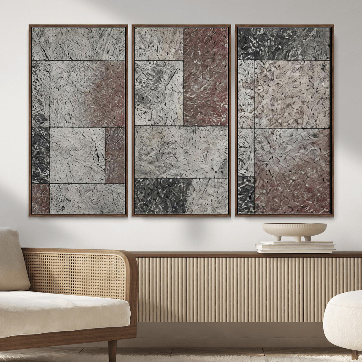 60787024-MGV-CV-36X24 - Modern Abstract Landscape Canvas Wall Art, Minimalist Nature Printing