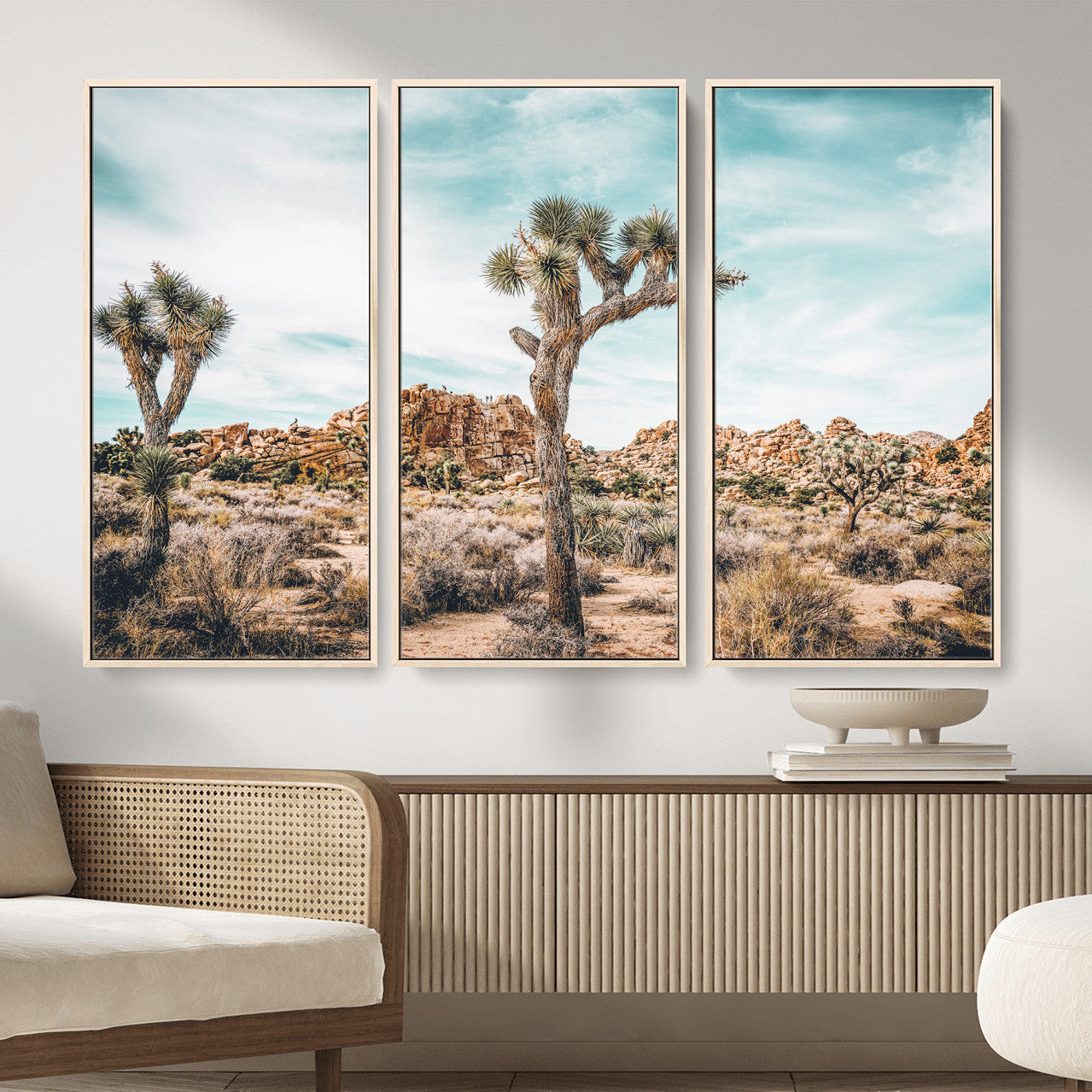 41451127-MGV-CV-36X24 - Joshua Tree National Park Canvas Wall Art Print, Desert Landscape Photography, Southwest Nature Decor - Ready to Hang