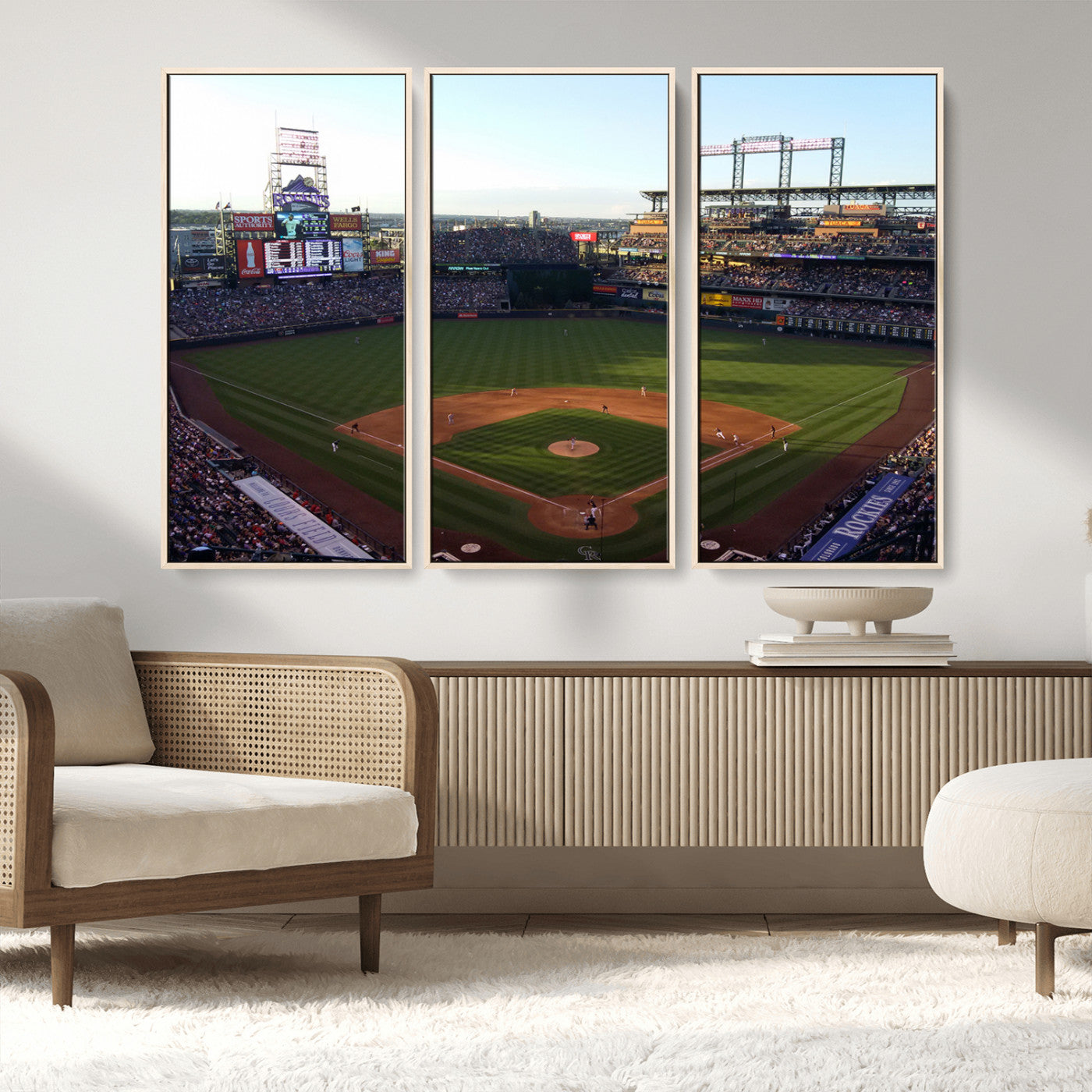 21638-MGV-CV-36X24-Colorado Rockies Coors Field Wall Art Canvas Print - MLB Baseball Stadium