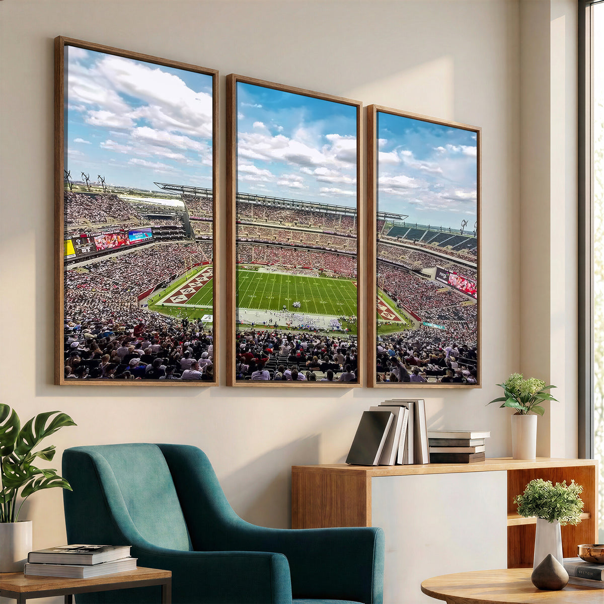 29243-PAN-FL-20X10 - The Temple University Owls Athletics Team Print - Philadelphia Lincoln Financial Field Stadium Wall