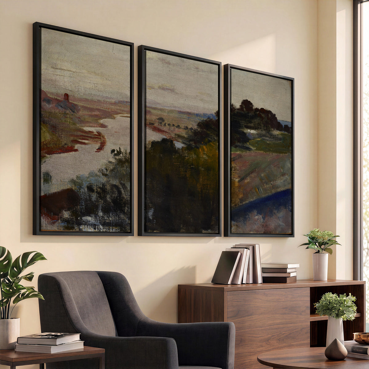 55507874-_Poster-30x20 - Jacek Malczewski Landscape at the Vistula Wall Art Canvas Print