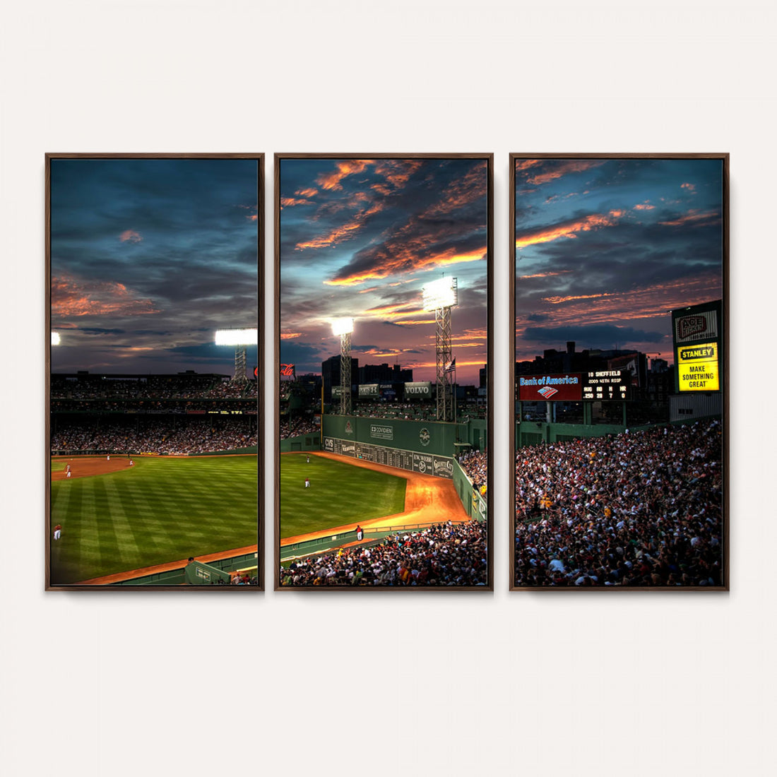 Fenway Park Wall Art Canvas Print | Large Baseball Stadium Canvas for Red Sox Fans