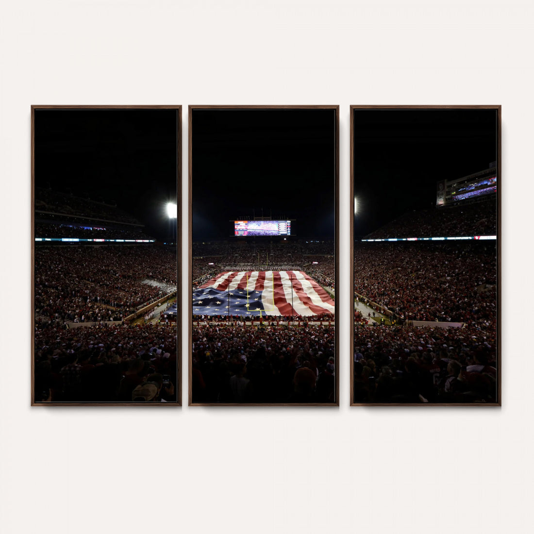Oklahoma Memorial Stadium Wall Art Canvas Print, Oklahoma