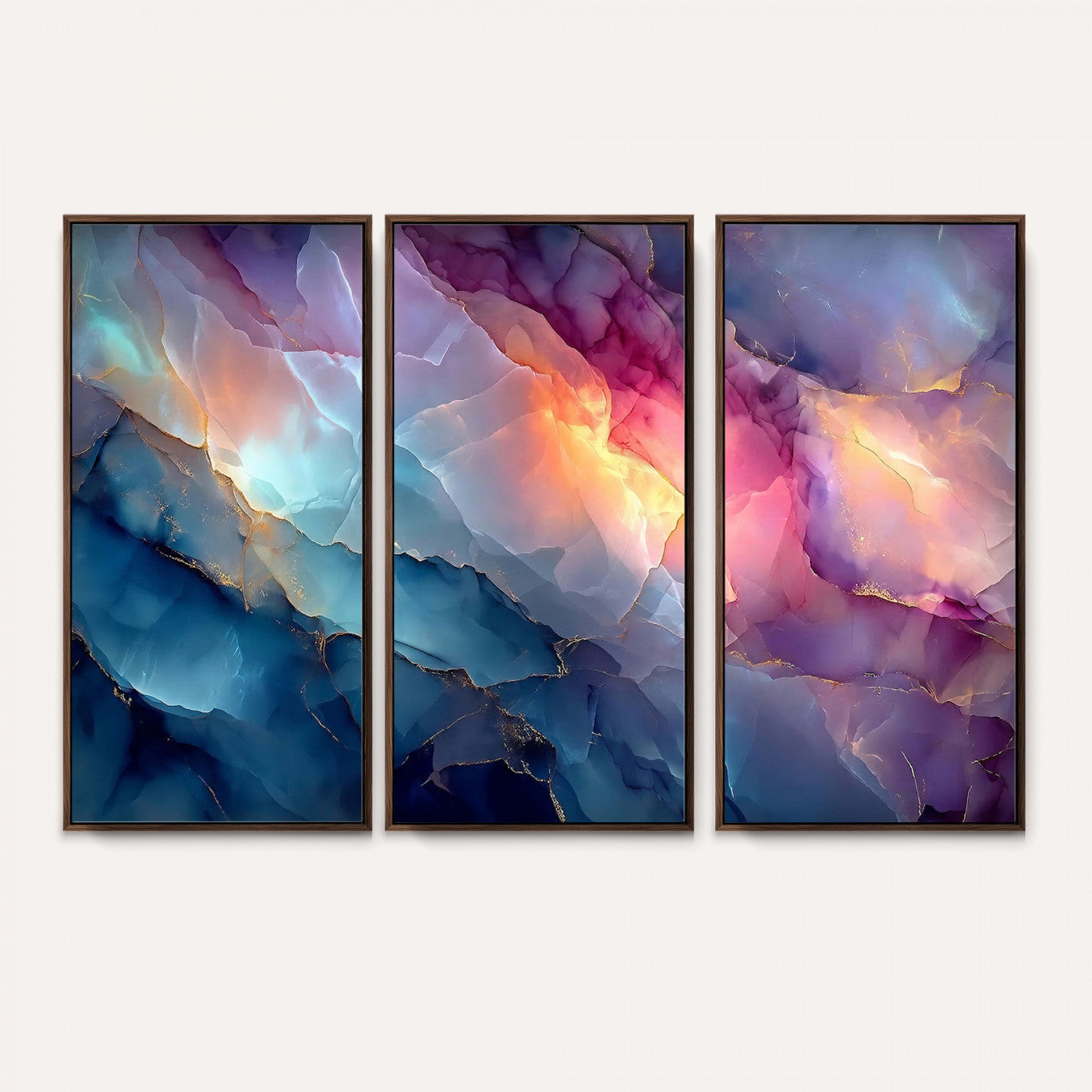 28163849-MGV-CV-36X24 - Colorful Abstract Canvas Wall Art Print, Vibrant Popup Color Art Print