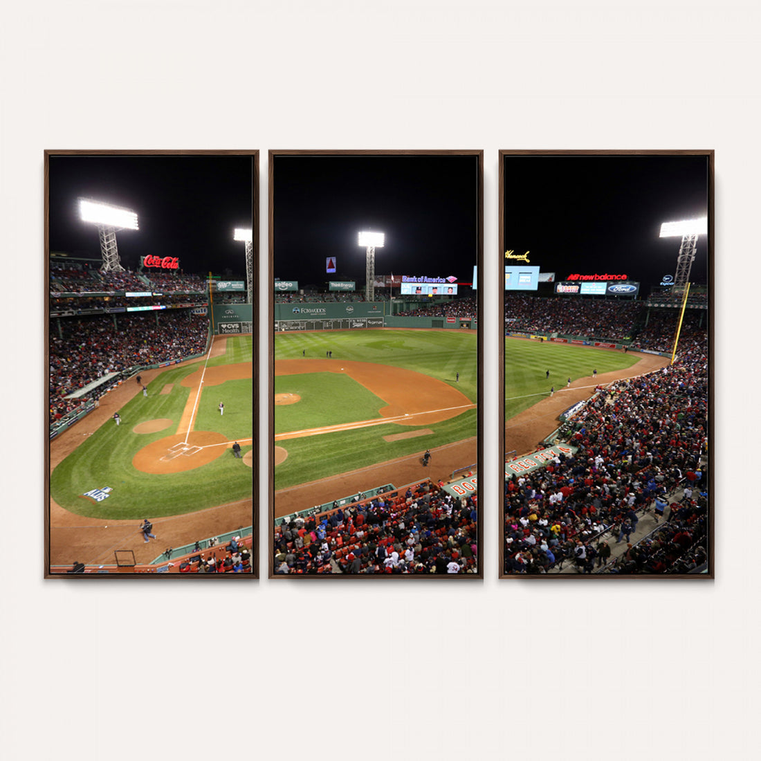 Boston Red Sox Baseball Team Print, Massachusetts Fenway Park, Framed and Ready to Hang