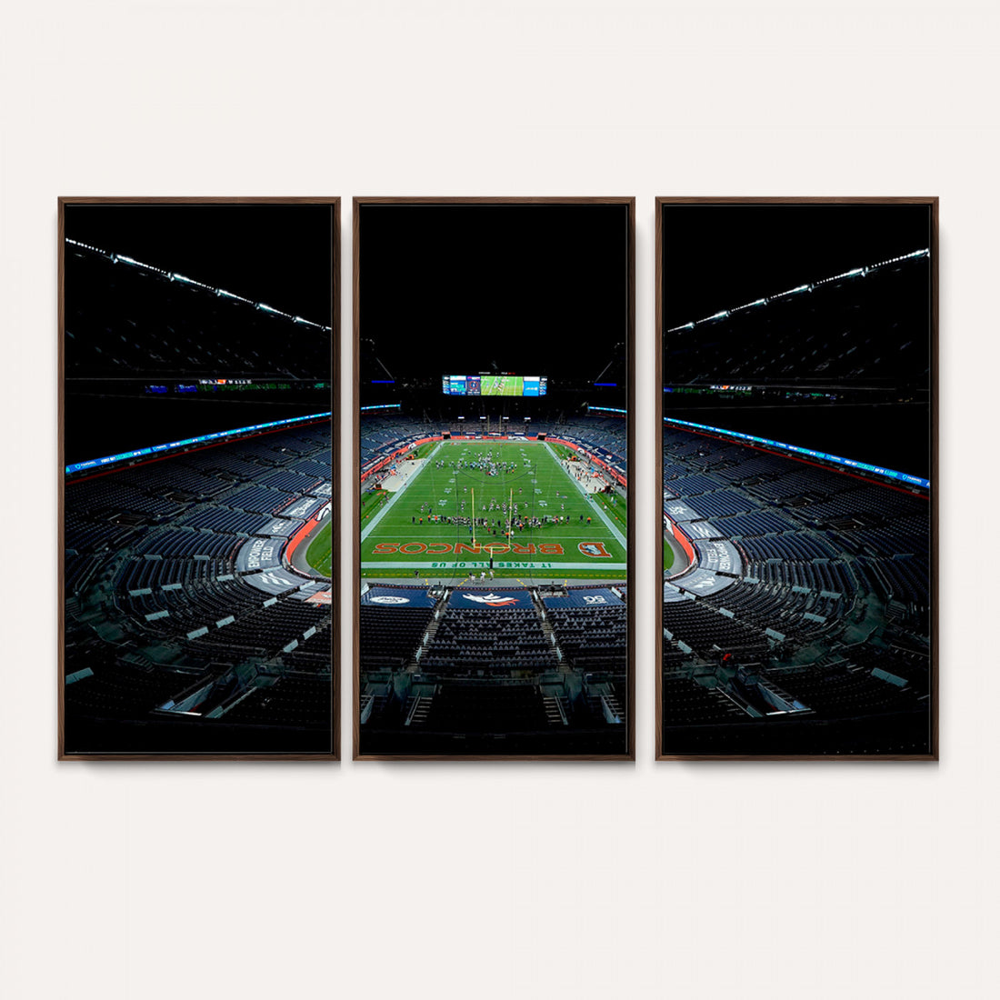 Denver Broncos Football Team Print Canvas, Denver Empower Field at Mile High