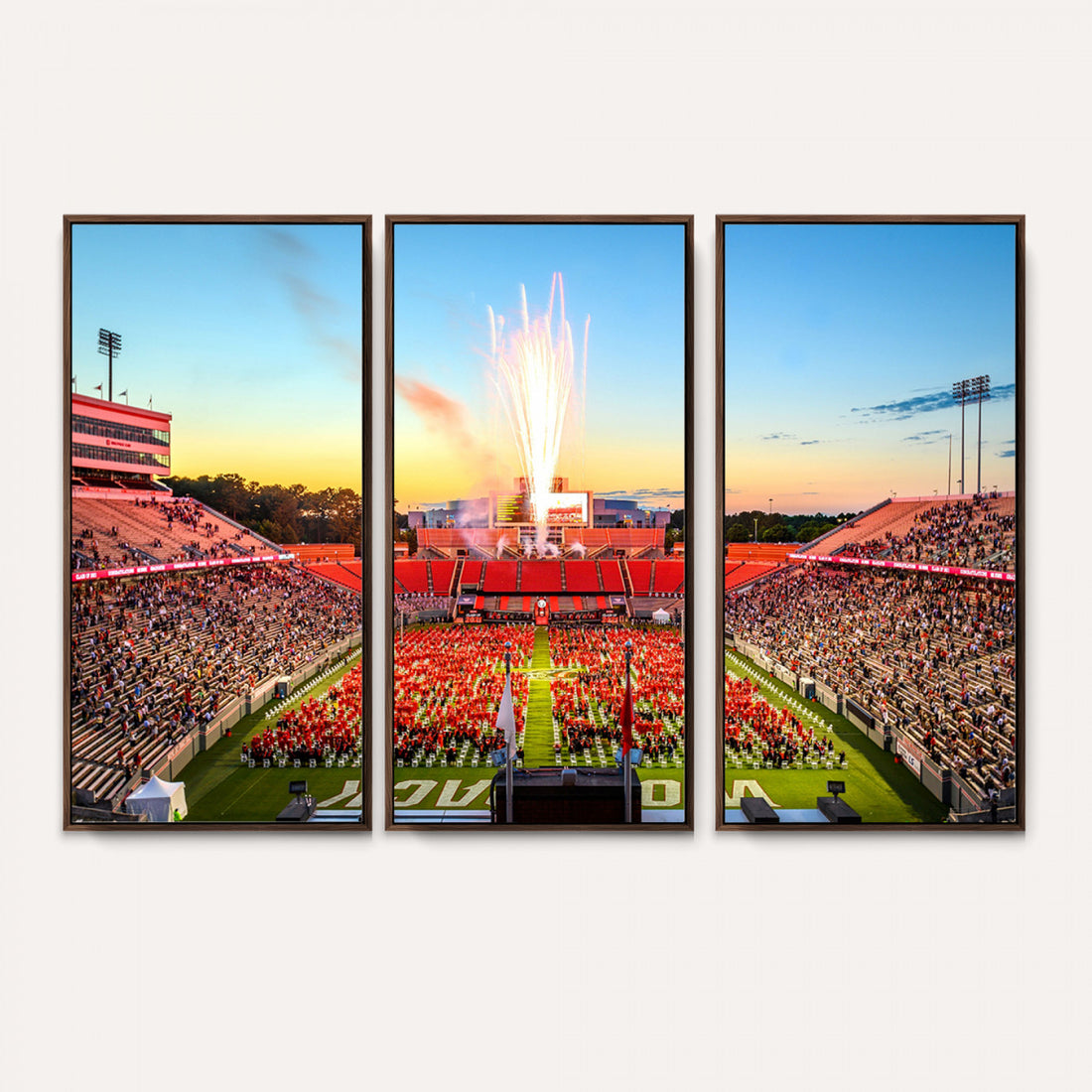North Carolina State University Canvas Print, Wolfpack Football Team Print