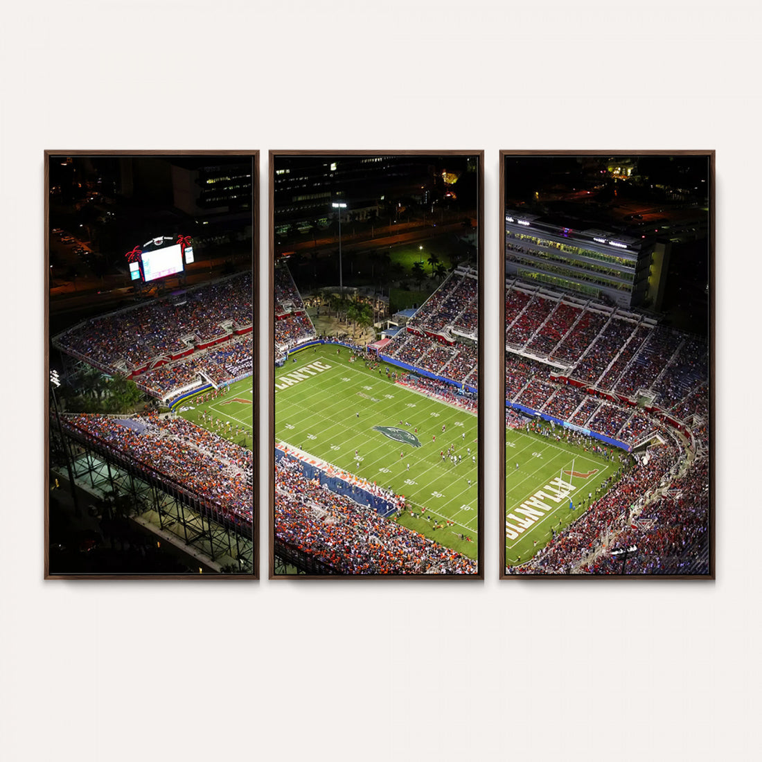 Florida Atlantic University Owls Canvas Print, Football Team Print