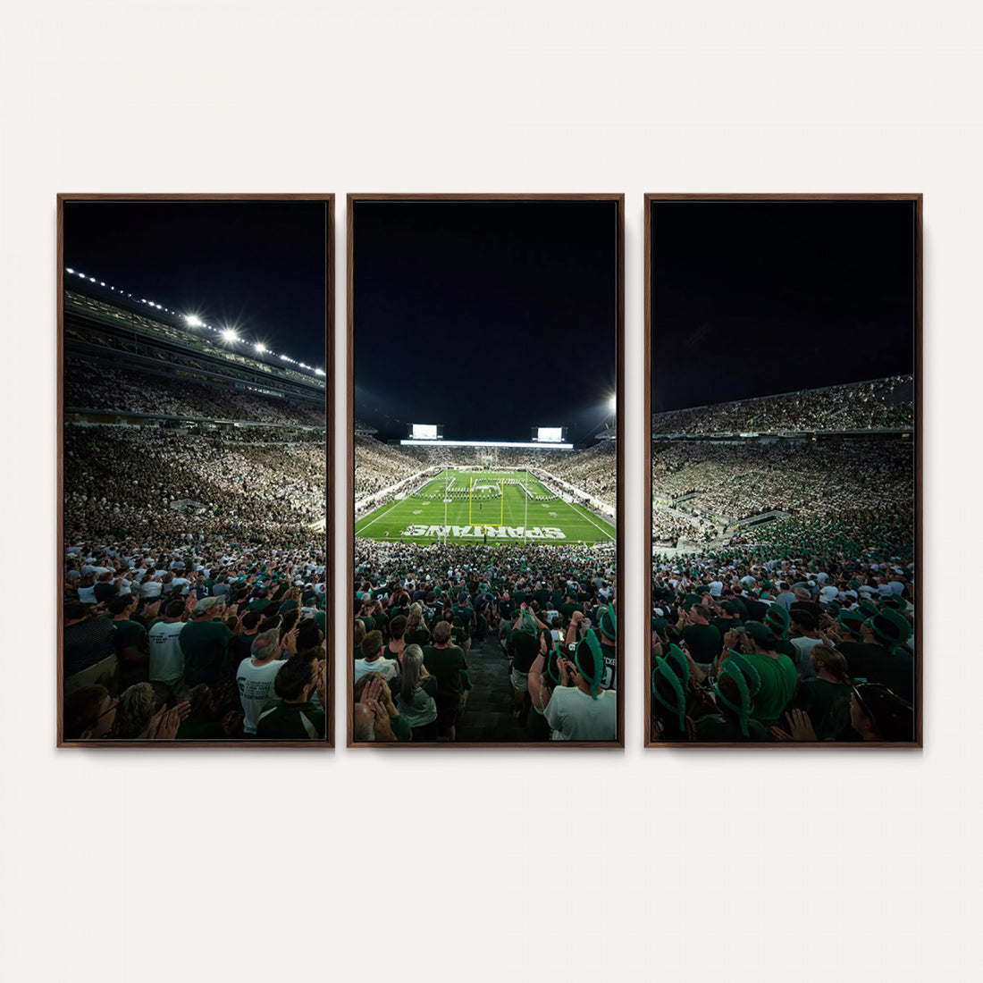Framed Michigan State Spartans Football Team Print, East Lansing