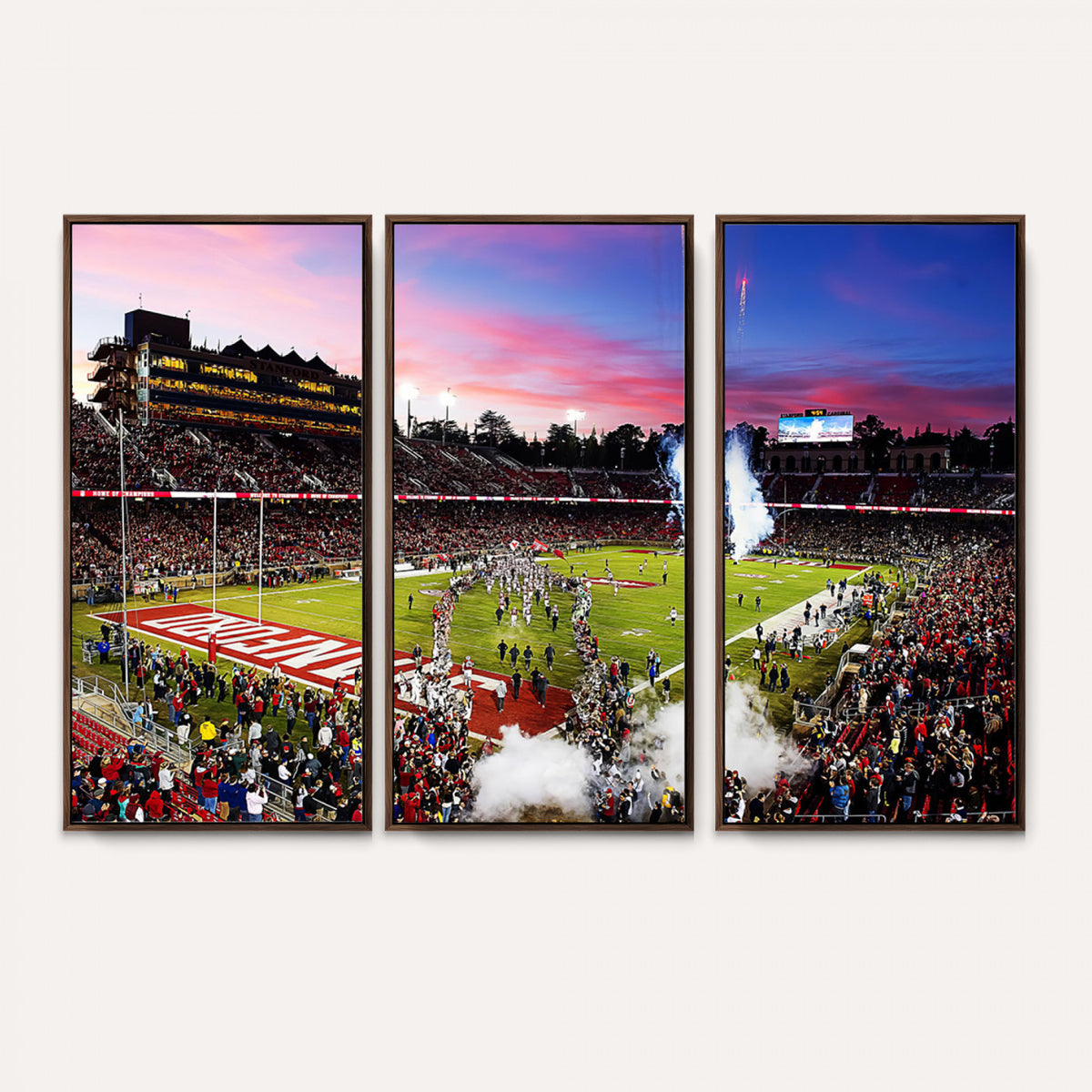 25557-PAN-FL-20X10 - Stanford University Cardinal Football Team Print - Stanford Stadium Wall Art Canvas Print