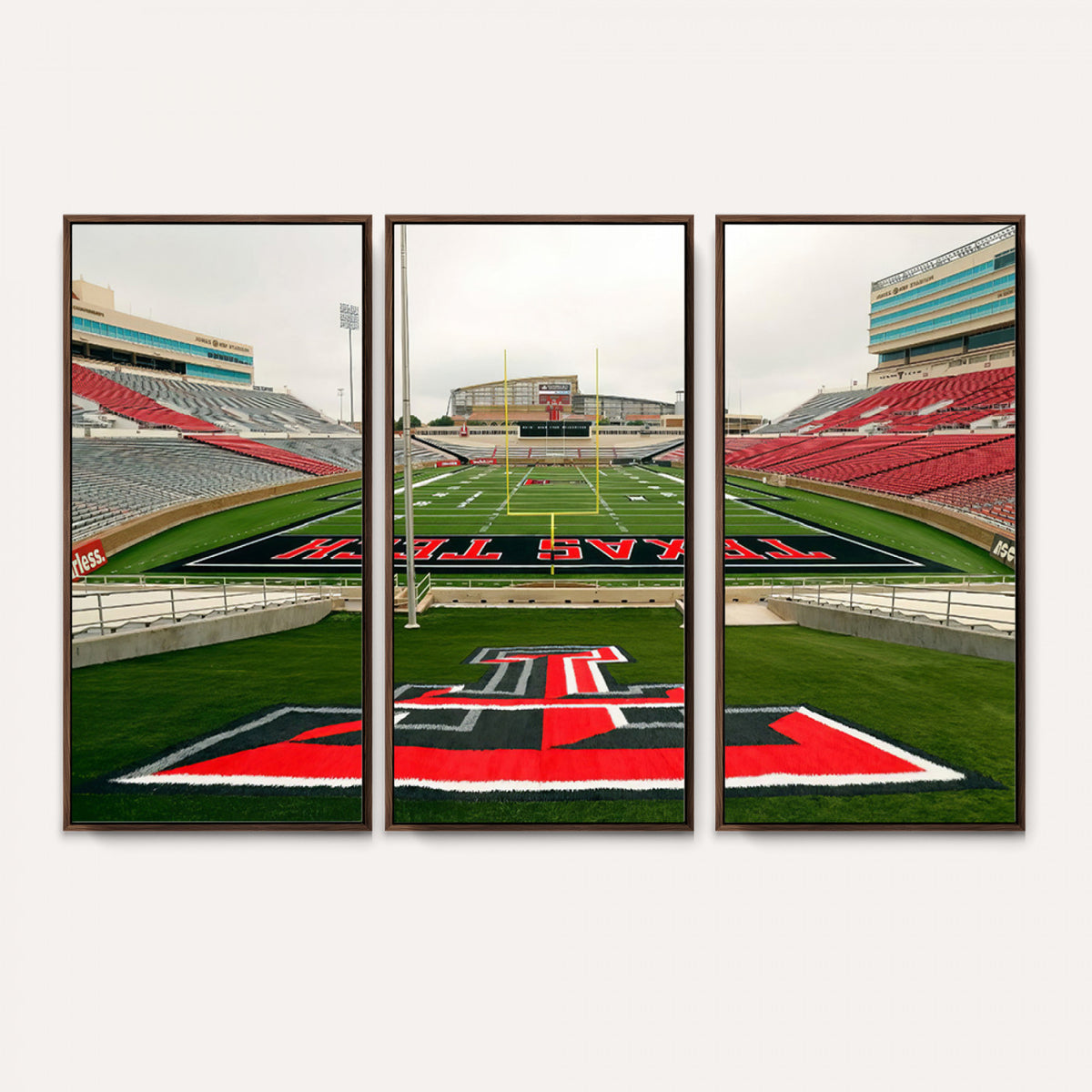 43169-PAN-FL-20X10 - Texas Tech Red Raiders Football Team Print - Lubbock Jones AT&T Stadium Wall Art Canvas Print