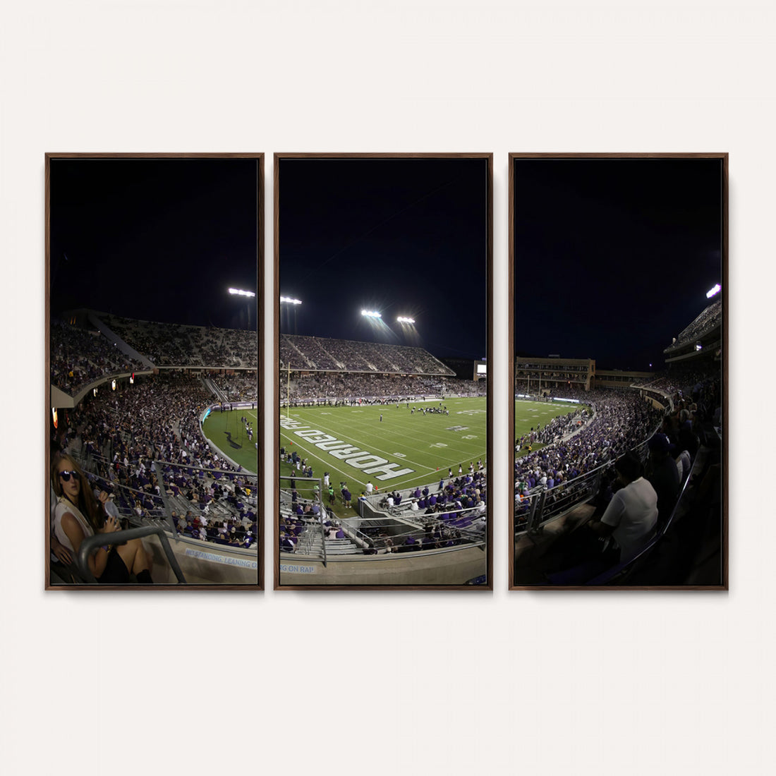 TCU Horned Frogs Football Team Print, Fort Worth Amon G. Carter Stadium