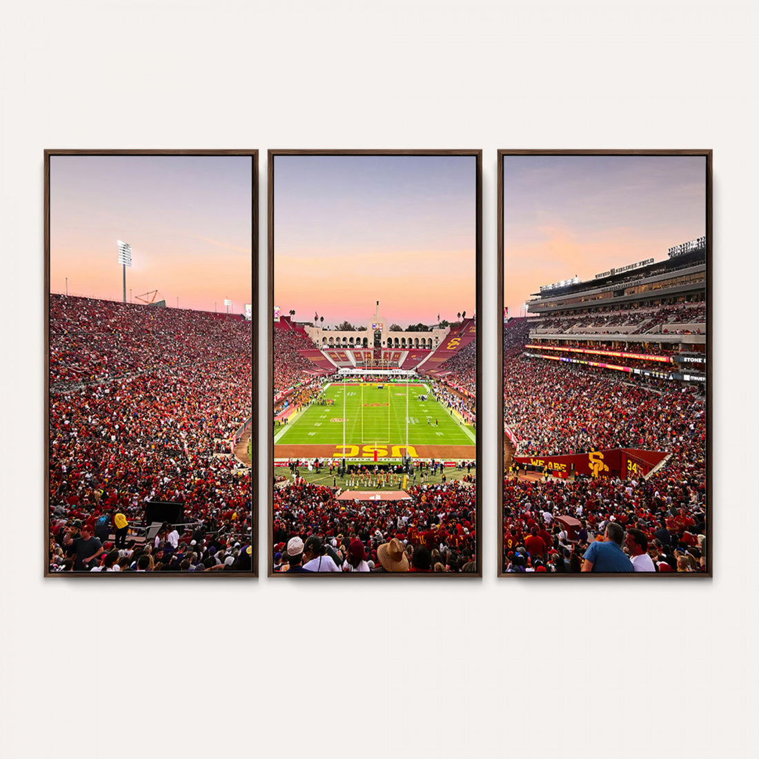 The University of Southern California USC Trojans Football Team Print, Home Bar Wall Decor
