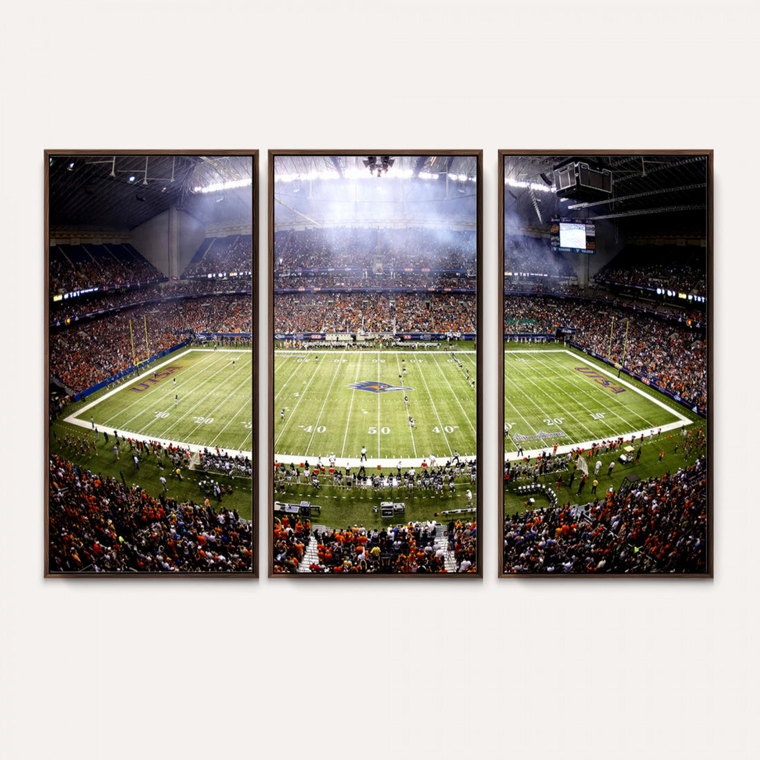 The University of Texas at San Antonio Roadrunners Football Team Print, Framed and Ready to Hang