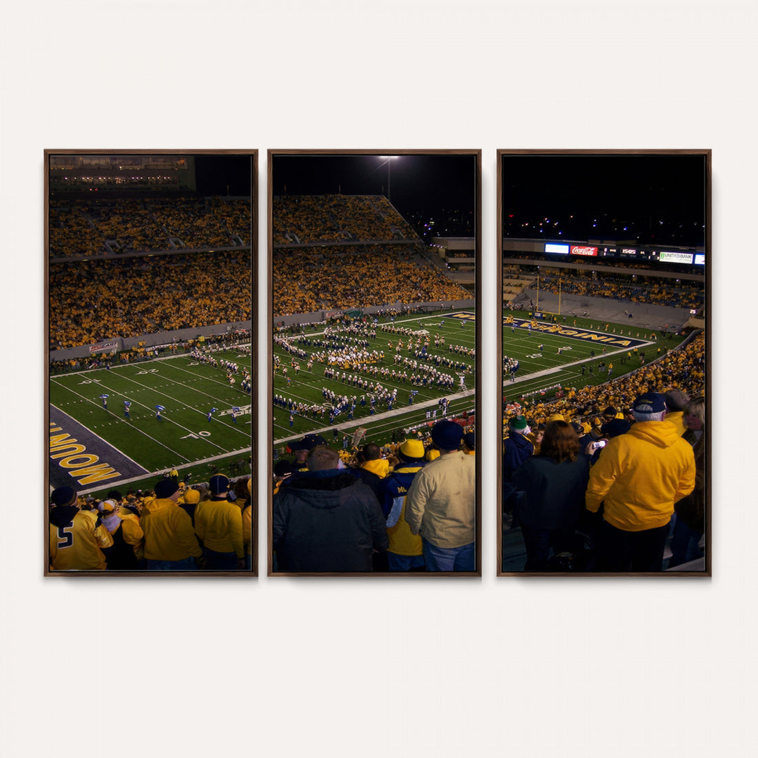 West Virginia University Mountaineers Football Team Print, Milan Puskar Stadium, Morgantown