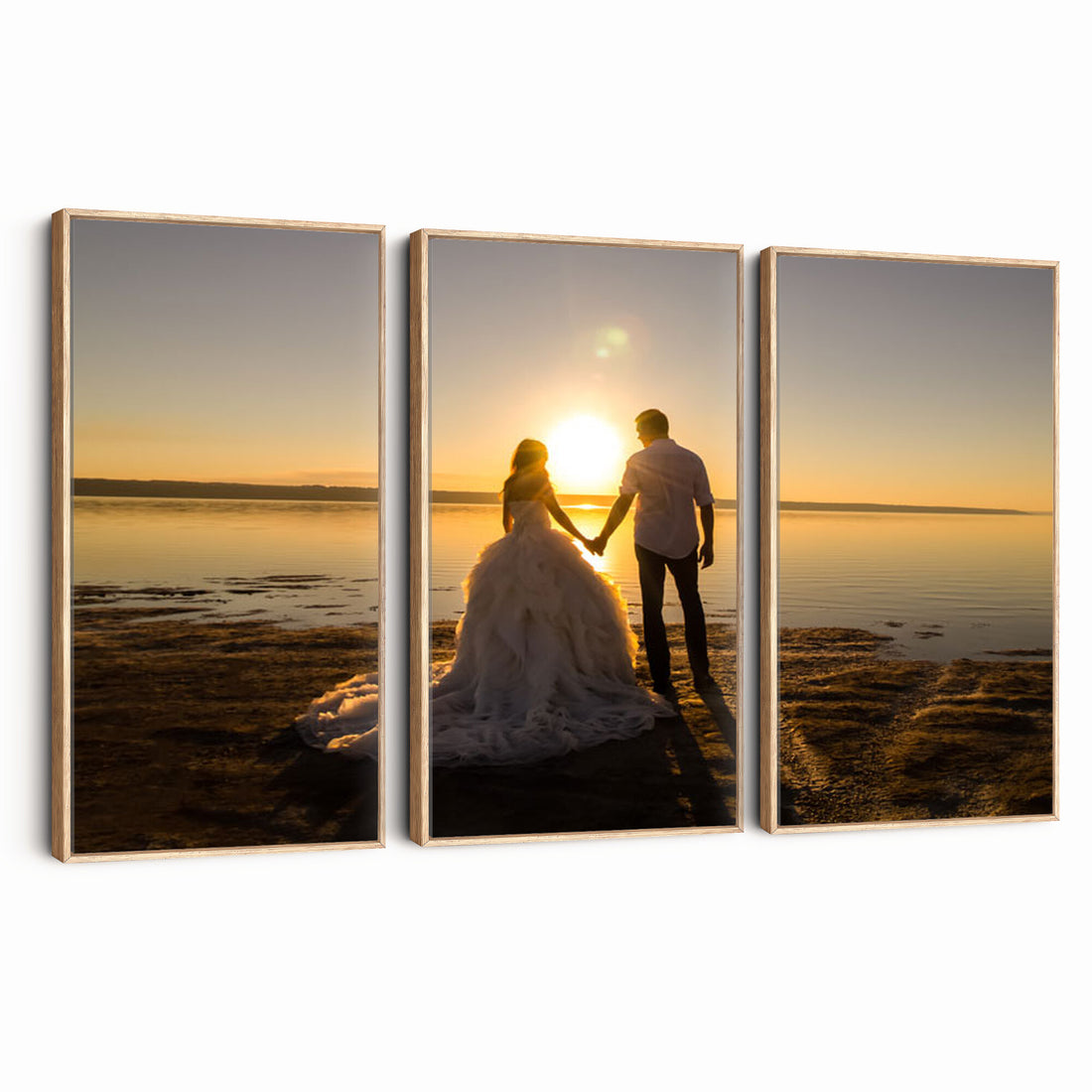 Create Your Own 3 Piece Photo Canvas, Personalized Triptych Wall Art