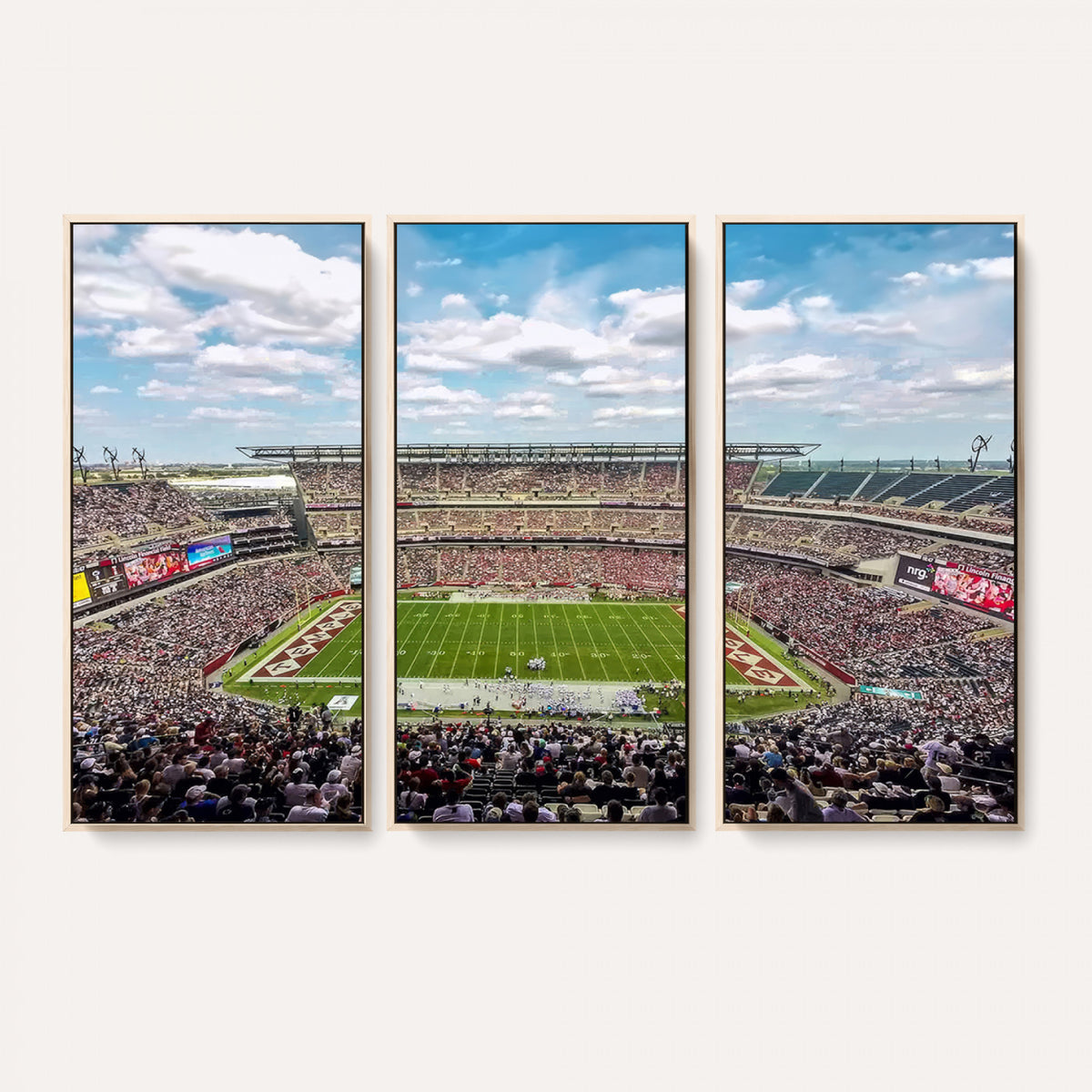 29243-PAN-FL-20X10 - The Temple University Owls Athletics Team Print - Philadelphia Lincoln Financial Field Stadium Wall