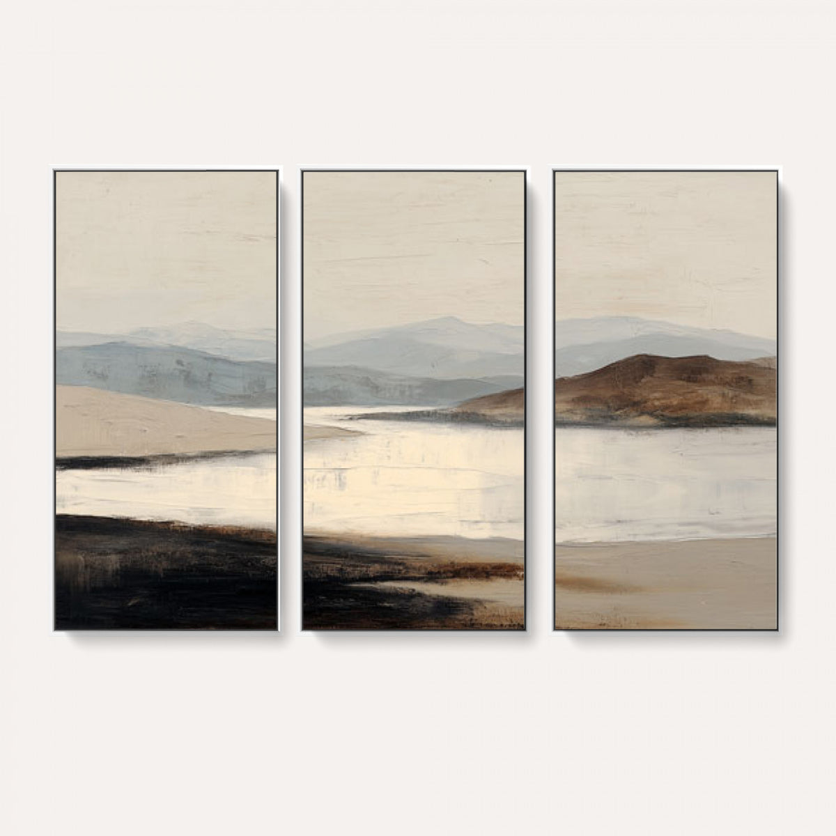 36873679-MGV-CV-36X24 - Modern Abstract Landscape Canvas Wall Art, Minimalist Nature Printing