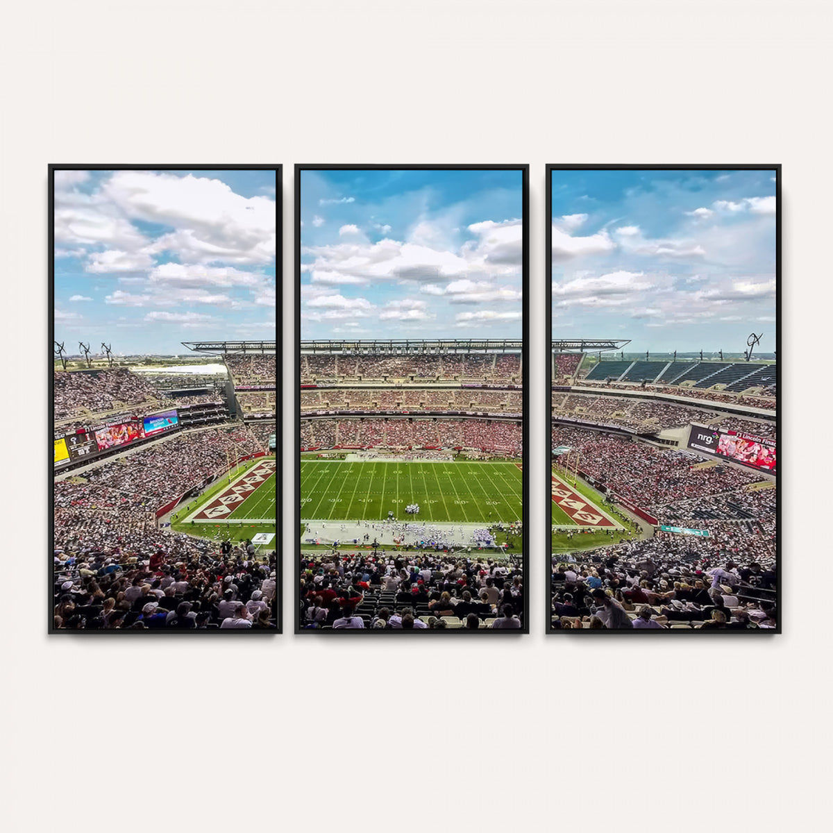 29243-PAN-FL-20X10 - The Temple University Owls Athletics Team Print - Philadelphia Lincoln Financial Field Stadium Wall