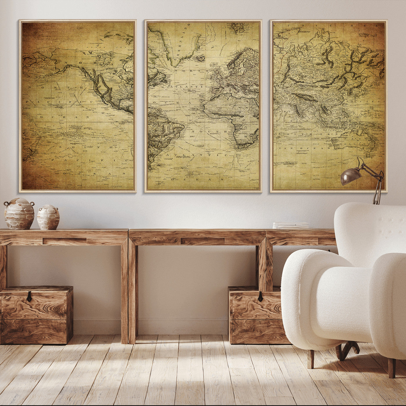-Push Pin World Map Canvas Print – Travel Tracker Wall Art for Couples, Perfect Anniversary Gift for Home or Office Decor