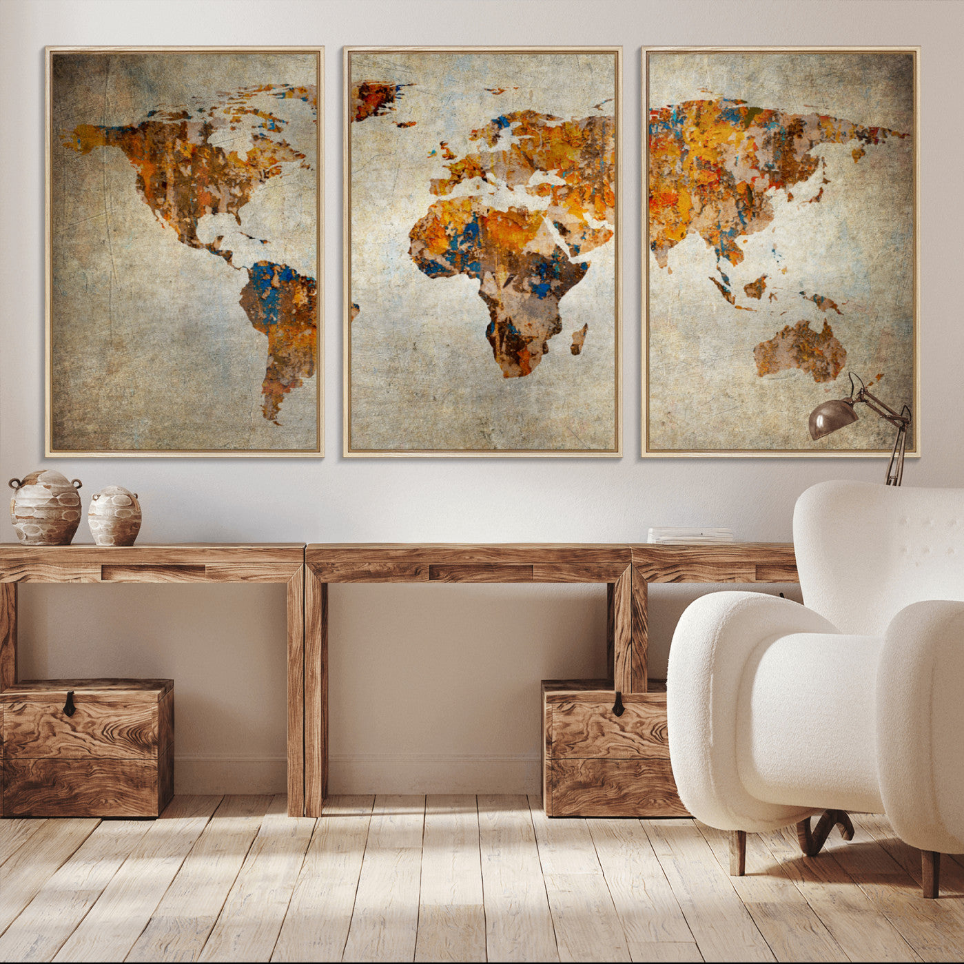 59464-MGV-CV-36X24-Push Pin World Map Canvas Print – Travel Tracker Wall Art for Couples, Perfect Anniversary Gift for Home or Office Decor