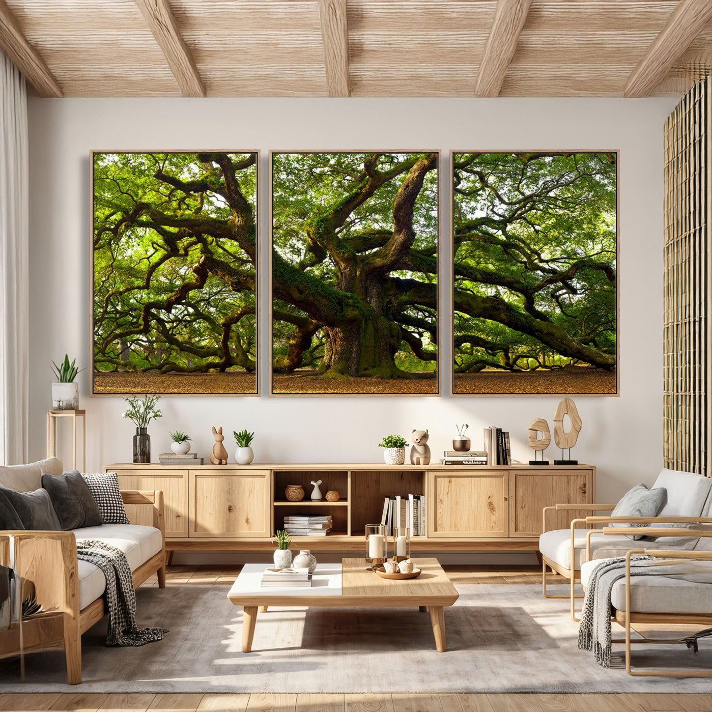 29407-MGV-CV-36X24 - Angel Oak Tree Wall Art Canvas Print | Large Forest Tree Nature Photography Print on Canvas