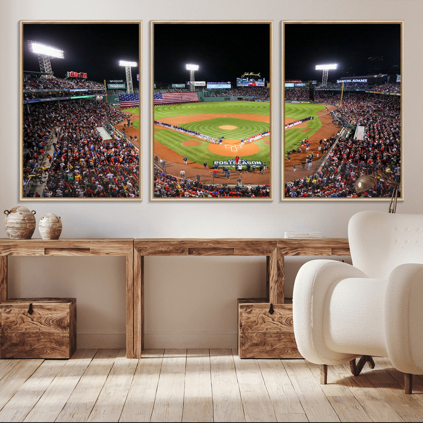 47365-MGV-CV-36X24-Fenway Park Wall Art Canvas Print | Large Baseball Stadium Canvas Print for Boston Red Sox Fans |