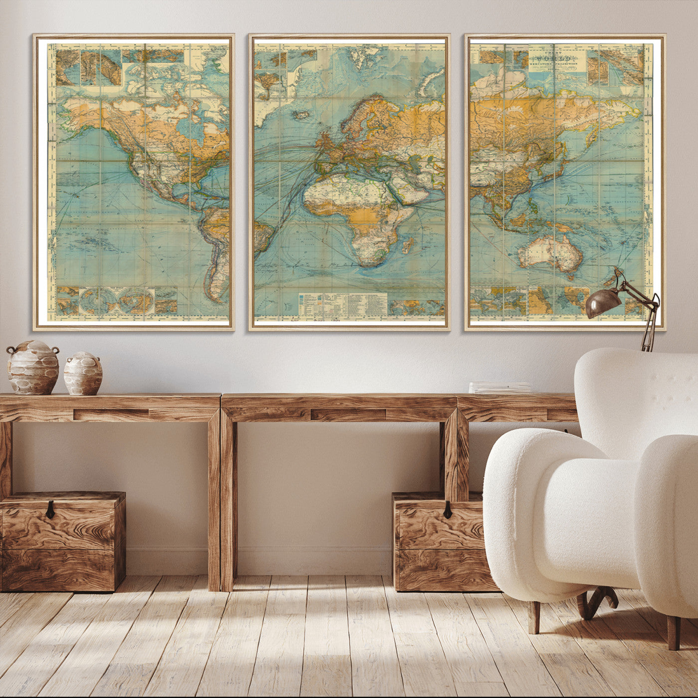 -Push Pin World Map Canvas Print – Travel Tracker Wall Art for Couples, Perfect Anniversary Gift for Home or Office Decor