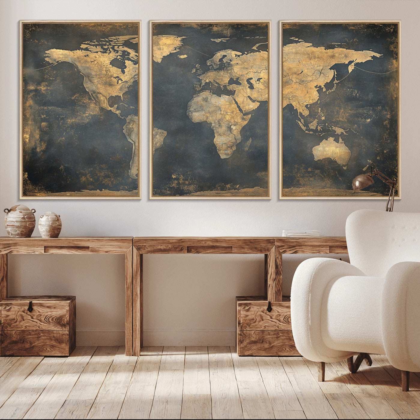 -Push Pin World Map Canvas Print – Travel Tracker Wall Art for Couples, Perfect Anniversary Gift for Home or Office Decor