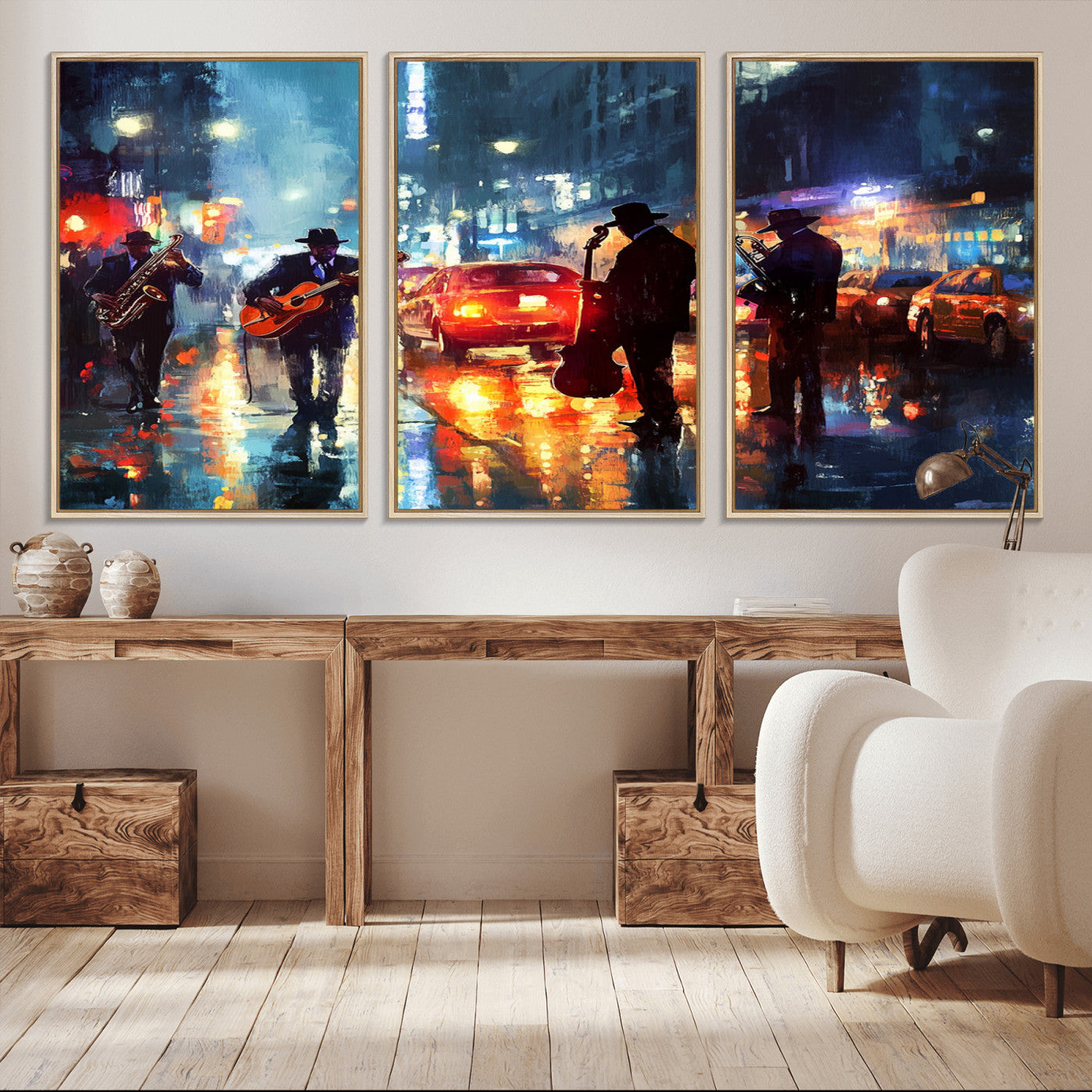 -African American Jazz Canvas - Abstract Music Wall Art Print - Abstract Jazz Wall Art Framed Prints