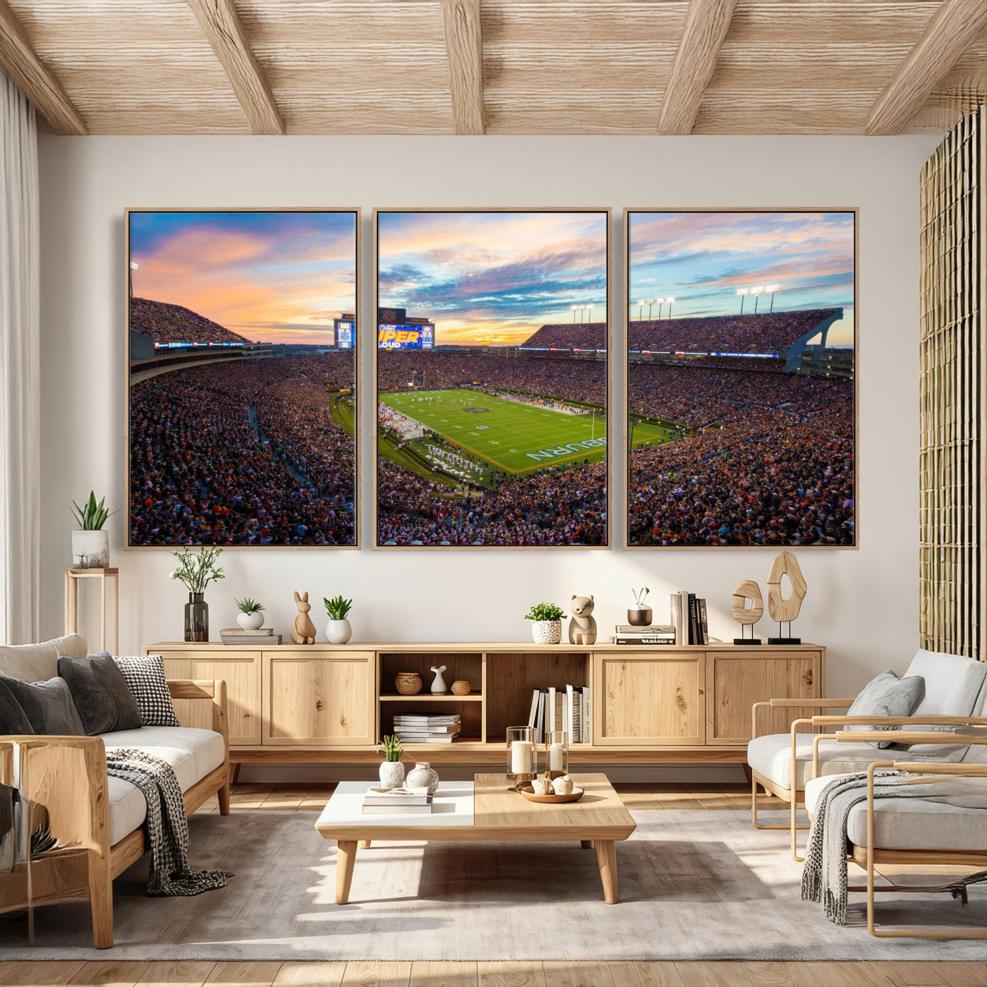 75203764-MGV-CV-36X24 - Jordan-Hare Stadium Auburn Tigers Football Stadium Canvas Wall Art