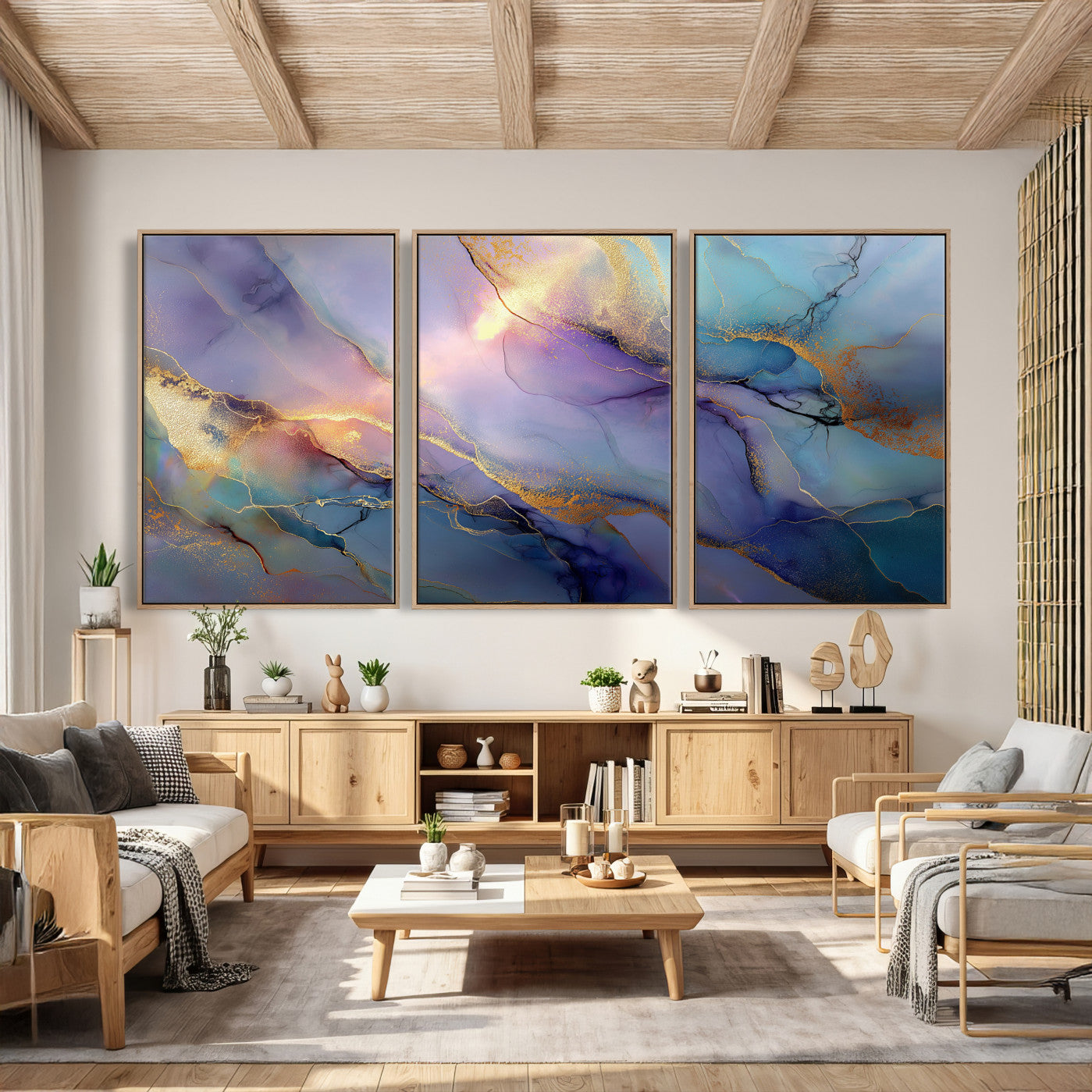 50939878-MGV-CV-36X24 - Colorful Abstract Canvas Wall Art Print, Vibrant Popup Color Art Print