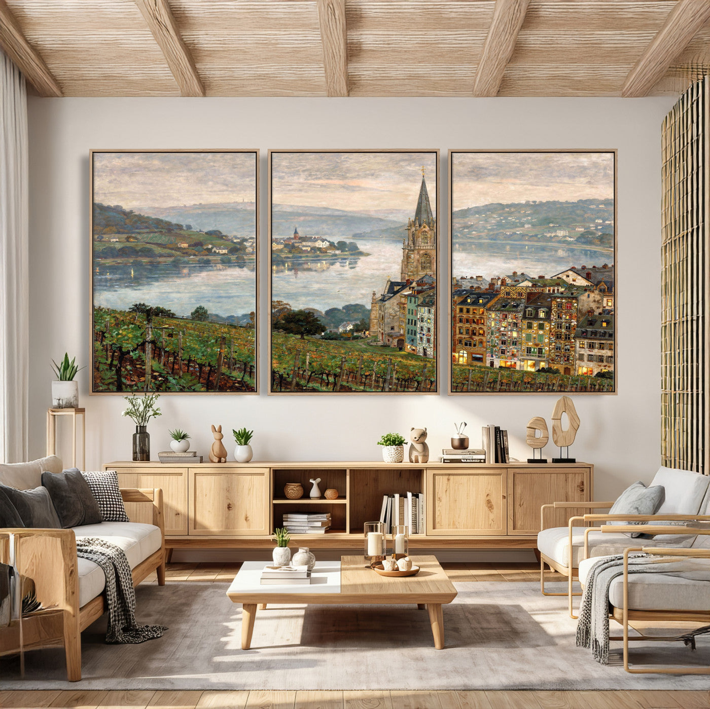 62626662-MGV-CV-36X24 - Mosel City Mosel River by Nicolai Astudin Wall Art Canvas Print