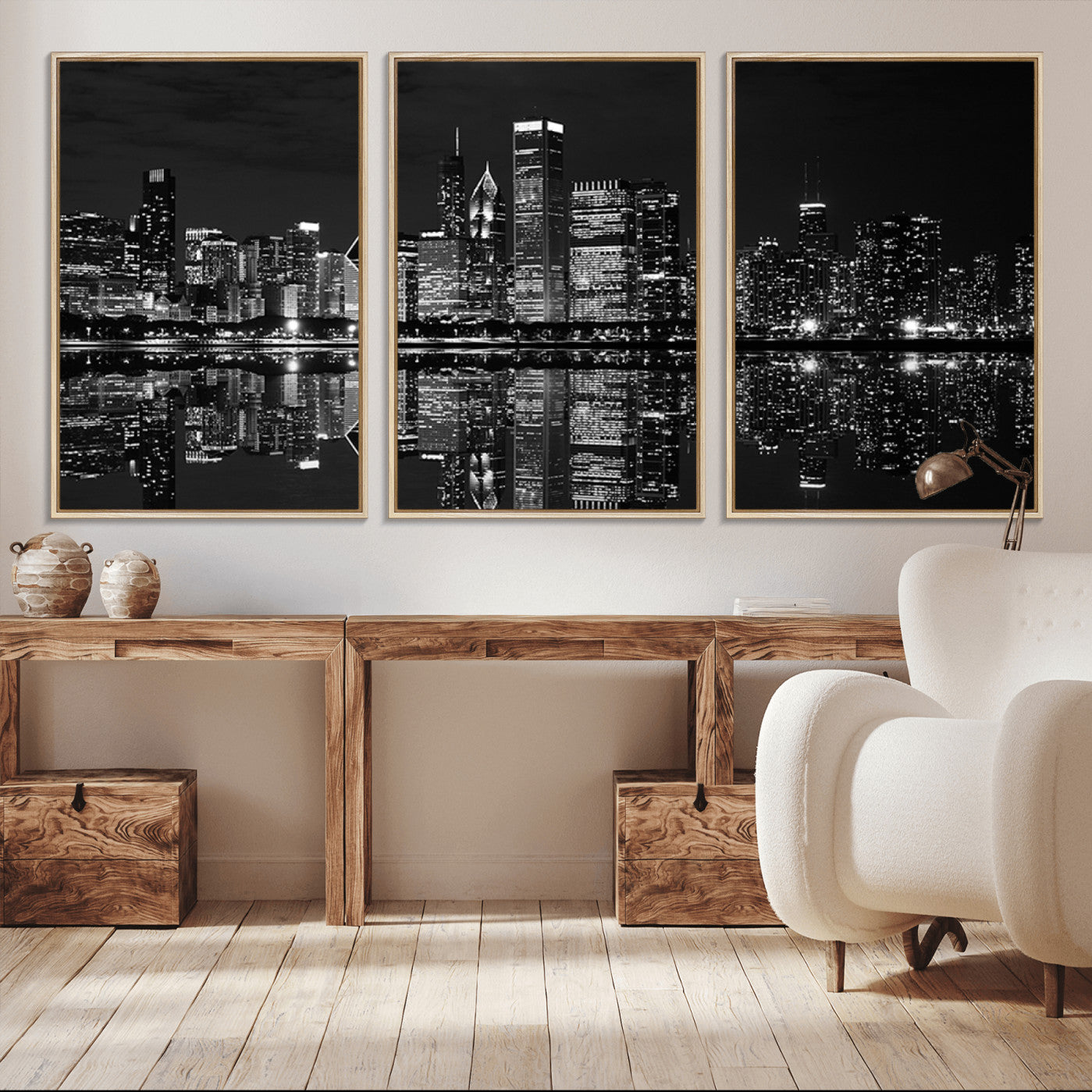 -Chicago Wall Art Canvas Print