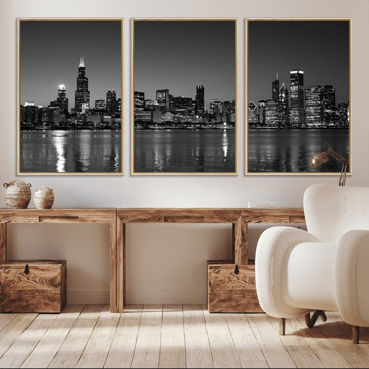-Chicago Wall Art Canvas Print