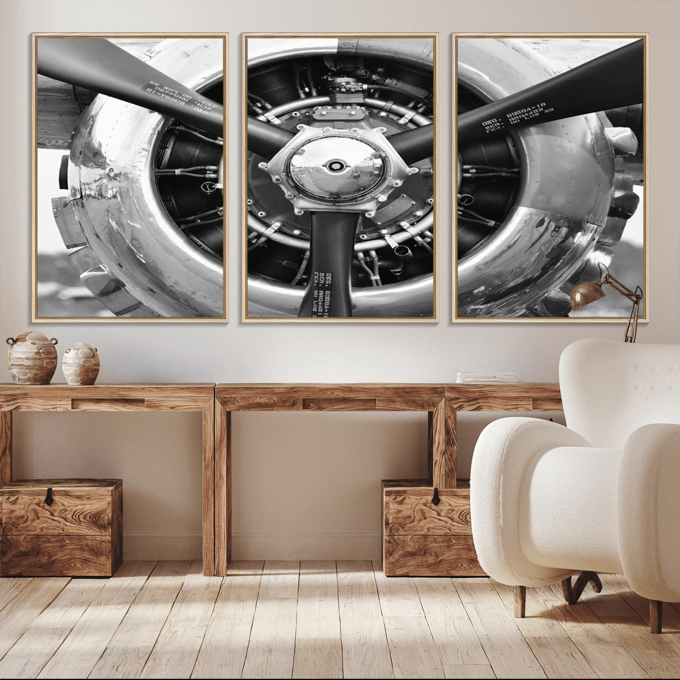 28132-MGV-CV-36X24-Vintage Airplane Wall Art Canvas Print