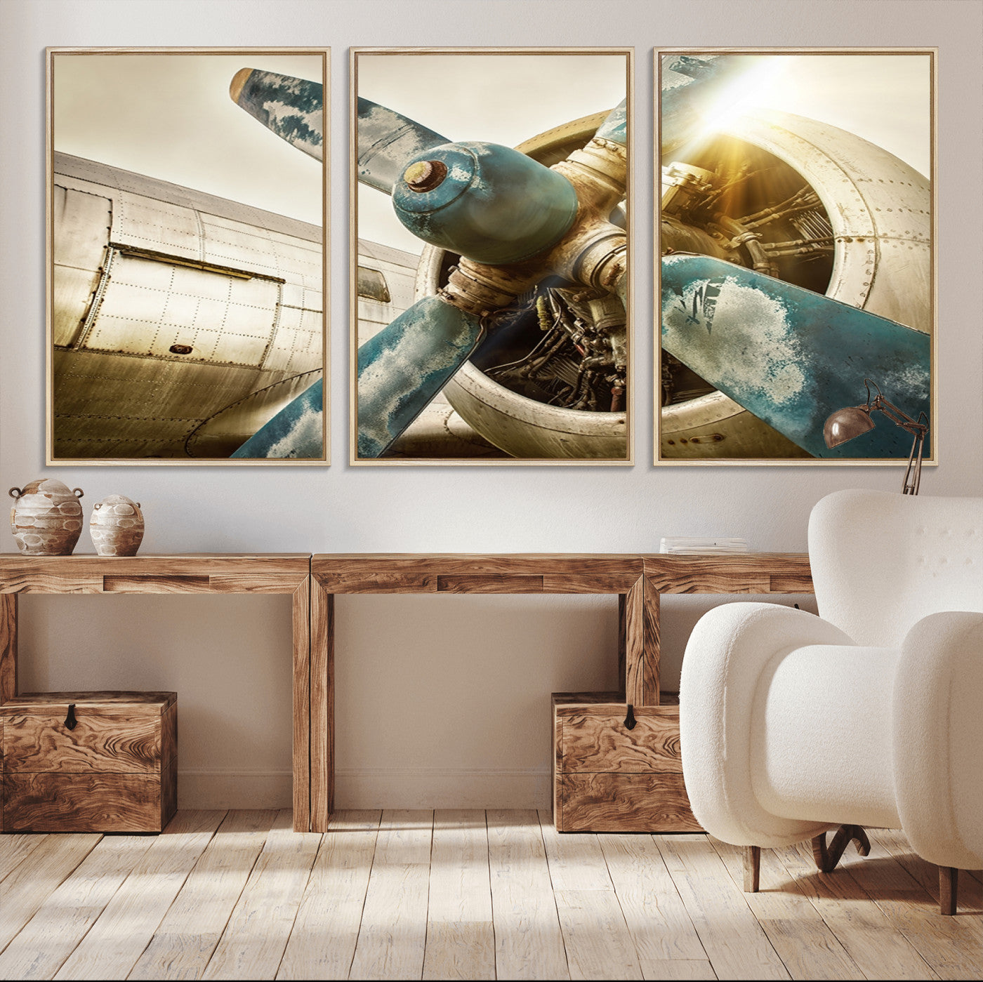 14106-MGV-CV-36X24-Vintage Airplane Canvas Print