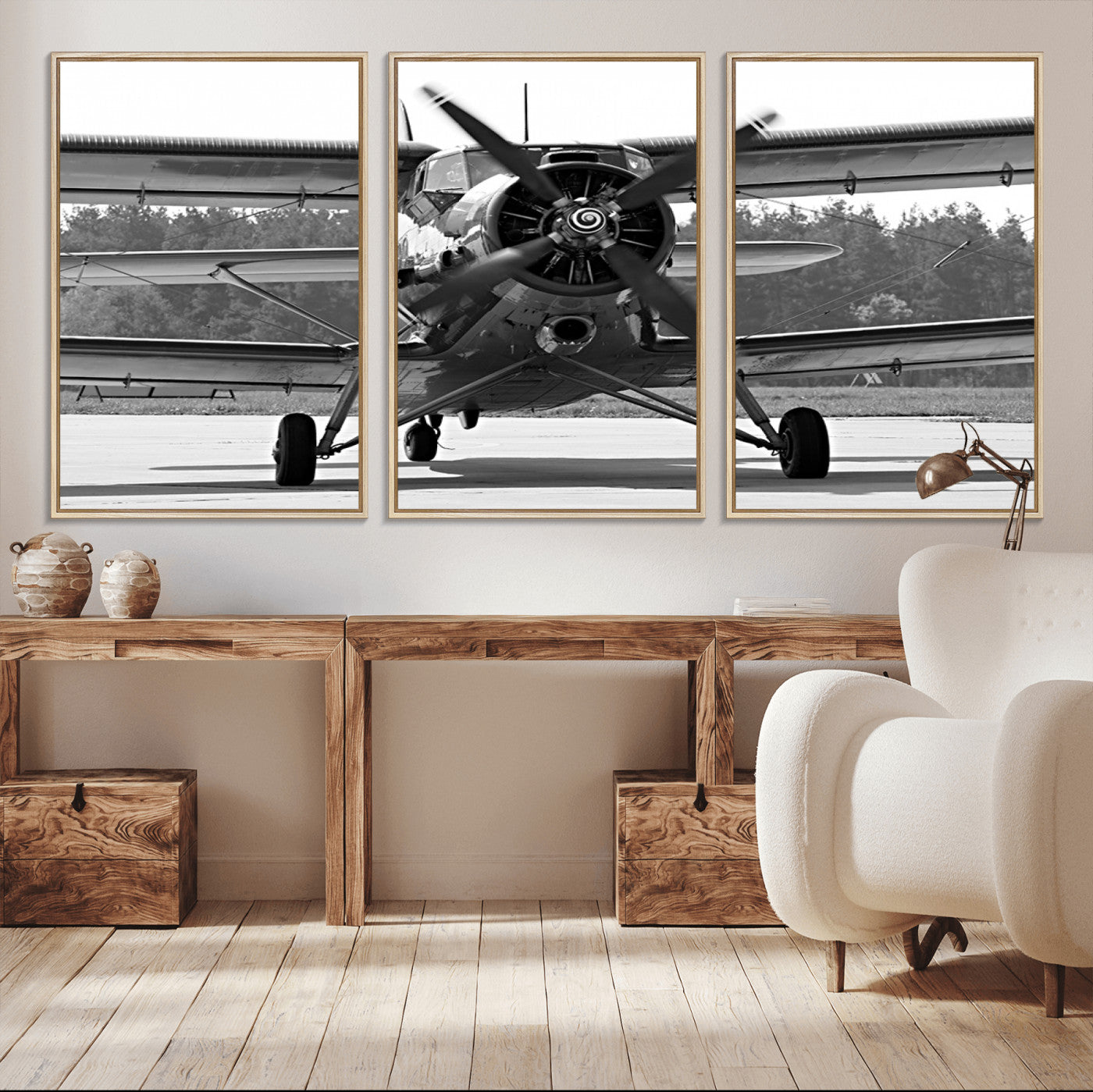 74816-MGV-CV-36X24-Wall Art Old War Plane Canvas Print