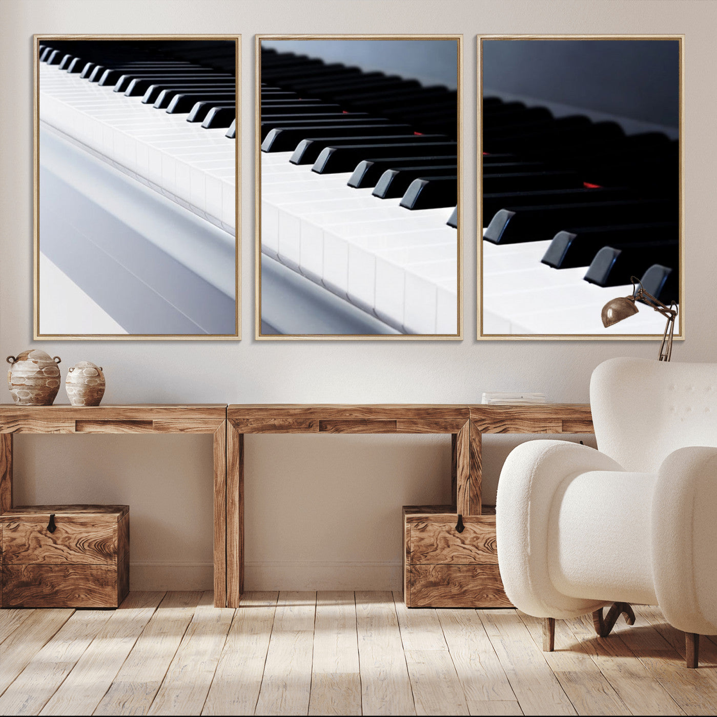 -Piano Artwork Canvas Wall Art Print