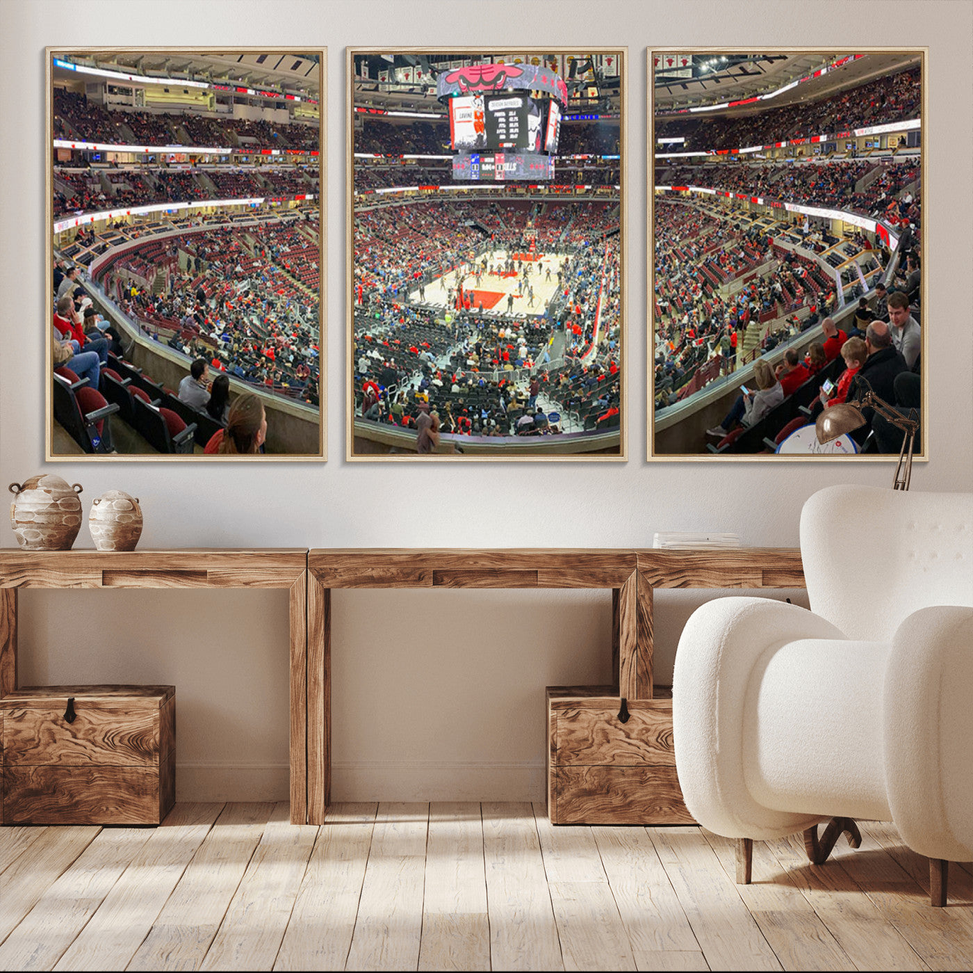 43481-MGV-CV-36X24-United Center Chicago Bulls Stadium Wall Art Canvas Print