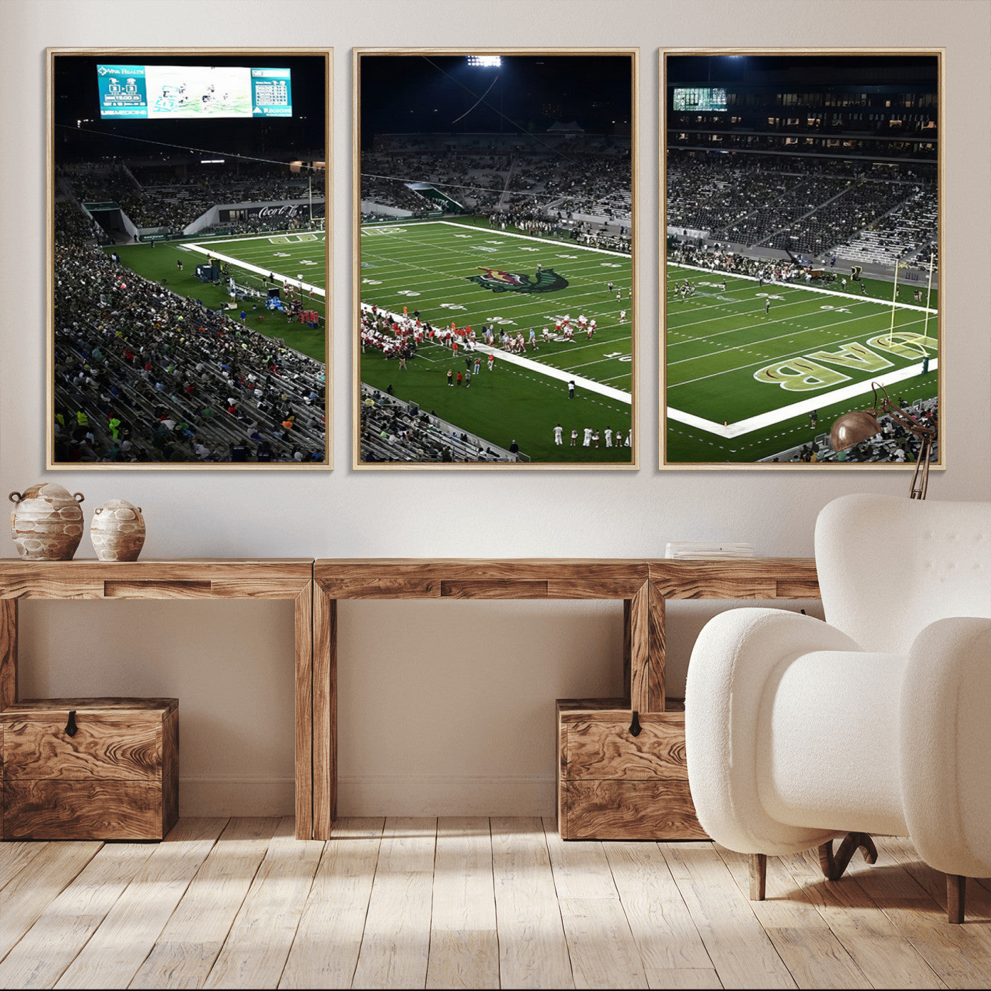 81740-MGV-CV-36X24-UAB Blazers Football Team Print - Birmingham Protective Stadium Wall Art Canvas Print