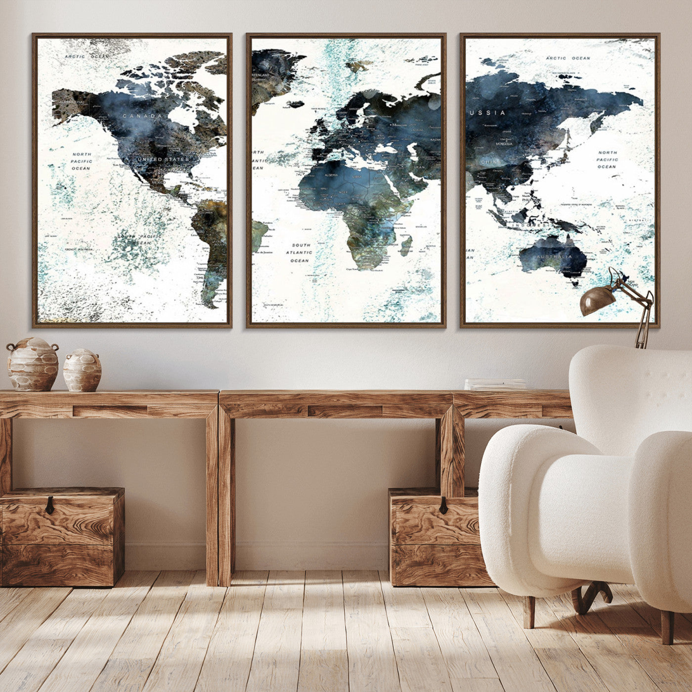 75398-MGV-CV-36X24-Push Pin World Map Canvas Print – Travel Tracker Wall Art for Couples, Perfect Anniversary Gift for Home or Office Decor