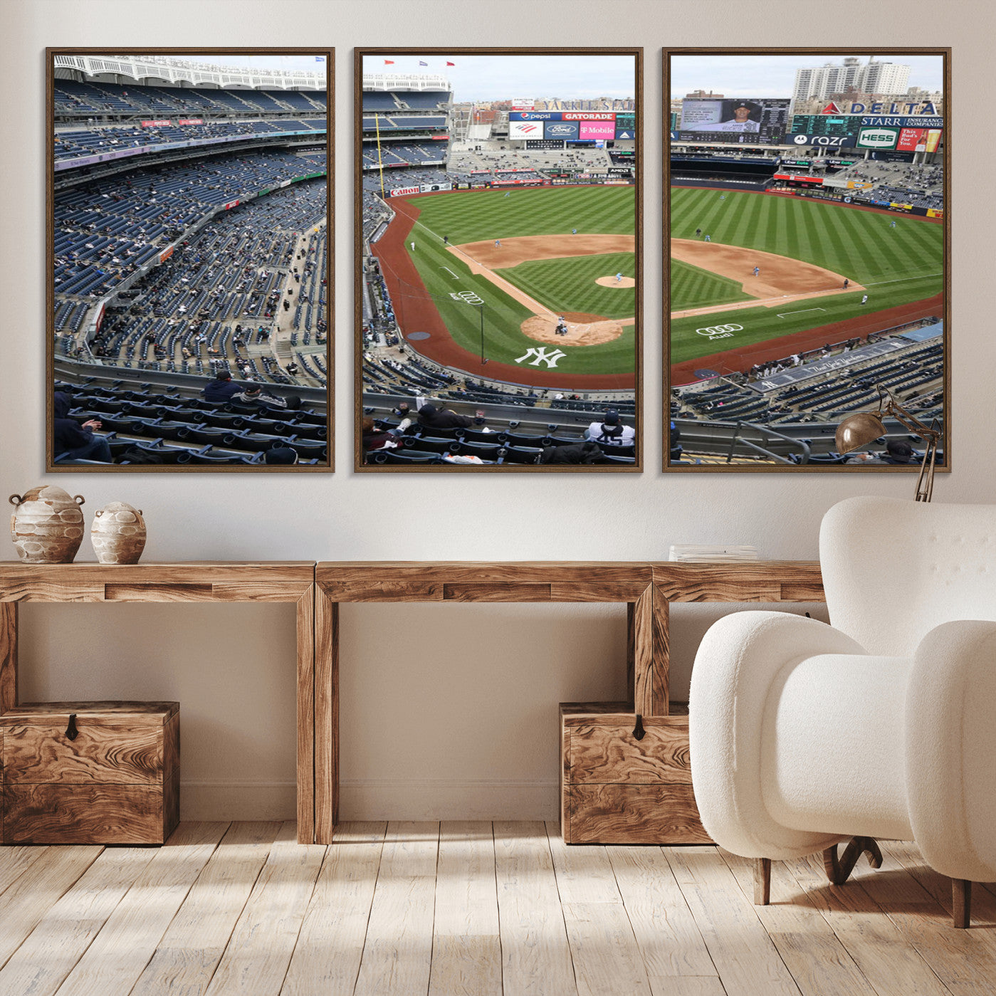 -New York Yankees Baseball Team Print - Yankee Stadium Wall Art Canvas Print