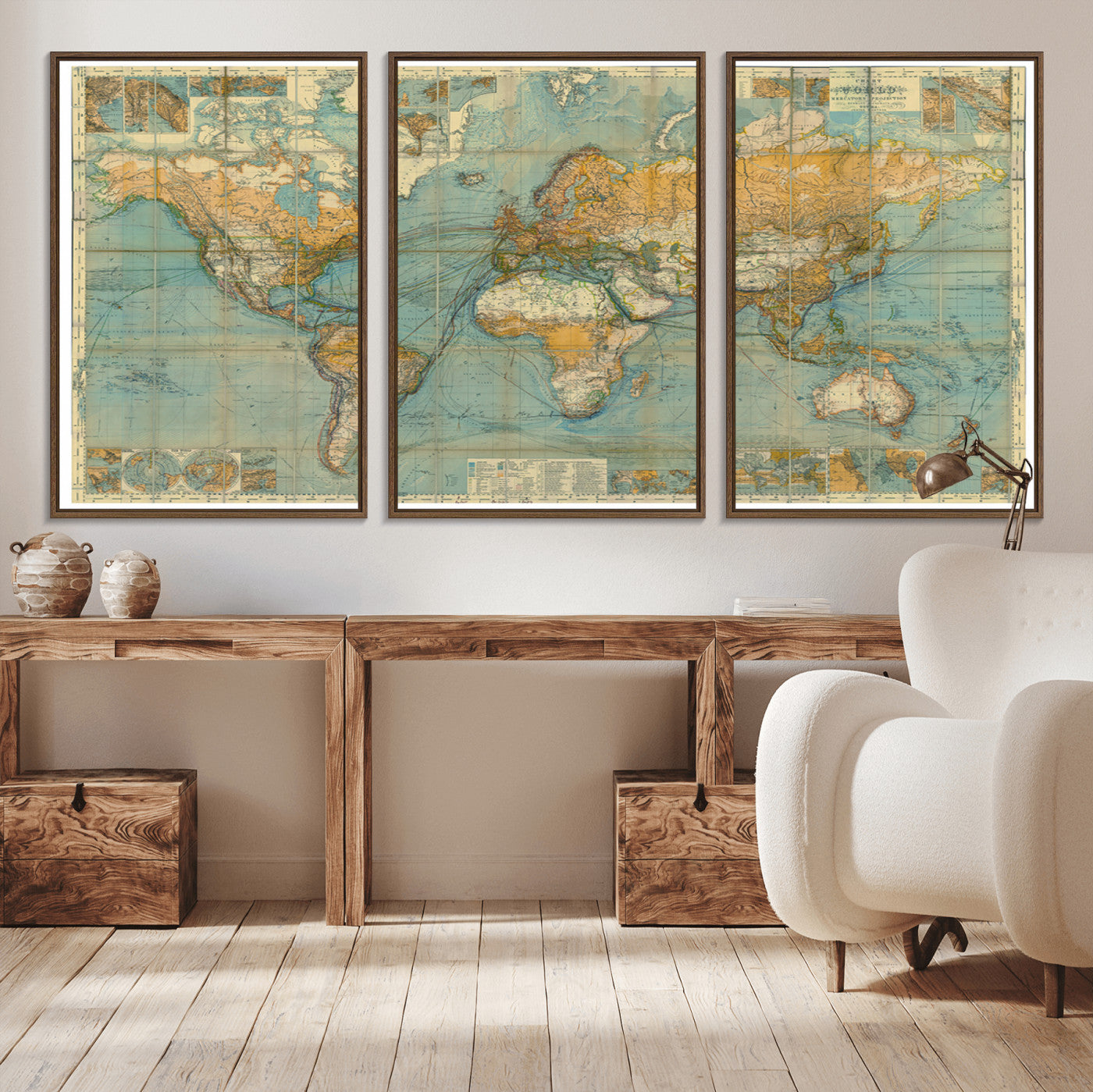 10247-MGV-CV-36X24-Push Pin World Map Canvas Print – Travel Tracker Wall Art for Couples, Perfect Anniversary Gift for Home or Office Decor