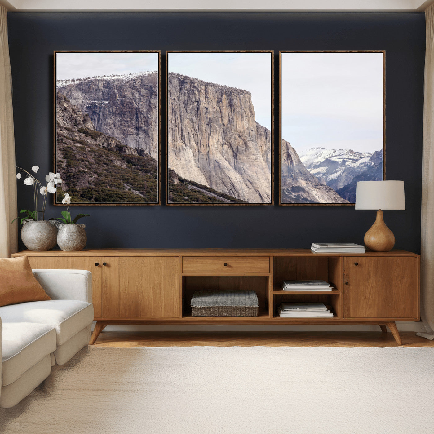 74506434-MGV-CV-36X24 - El Capitan Yosemite Mountain Wall Art – Yosemite Cliff Canvas Print, Rugged Terrain and Timeless Wilderness Decor for Office, Living Room or Cabin