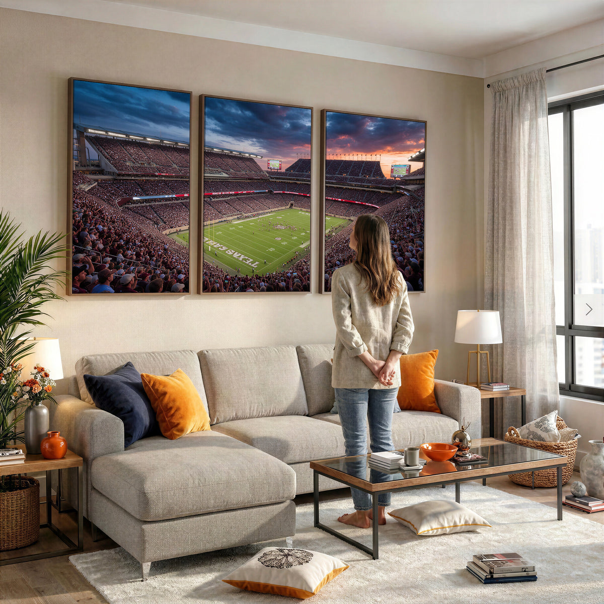 55475837-MGV-CV-36X24 - Stadium Wall Art Canvas Print