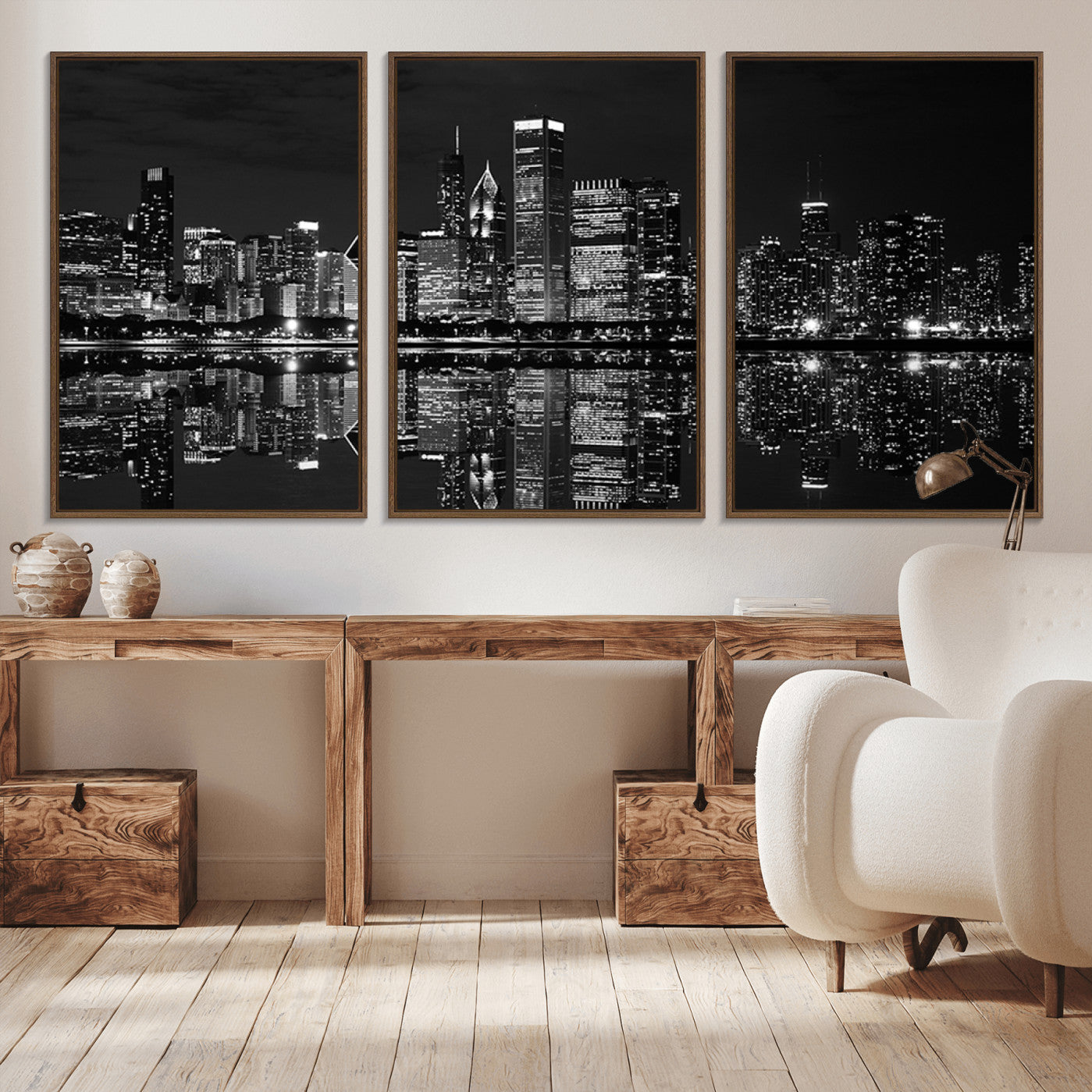 -Chicago Wall Art Canvas Print