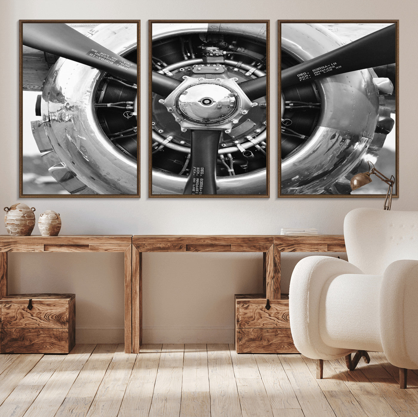 28132-MGV-CV-36X24-Vintage Airplane Wall Art Canvas Print